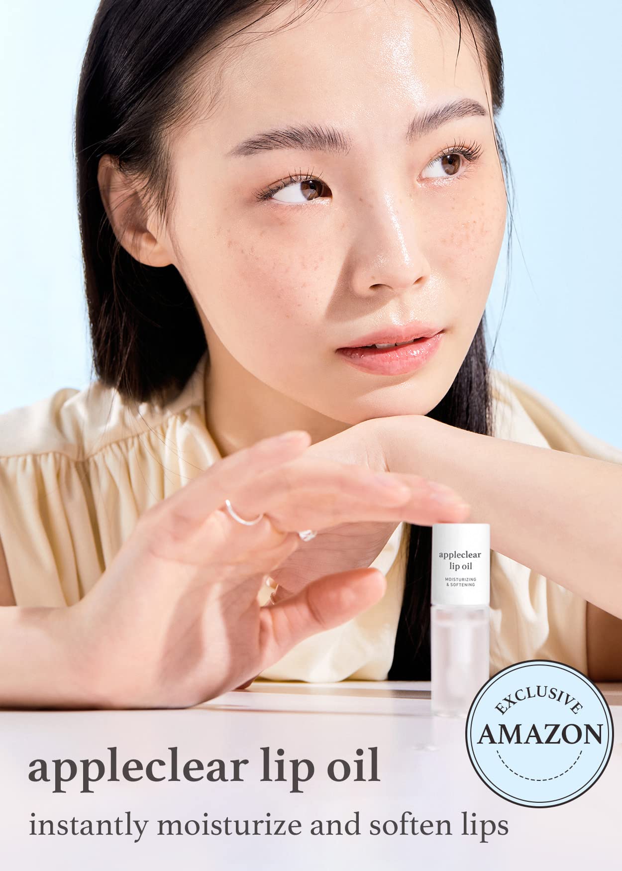 Nooni Korean Lip Oil - Appleclear | Lip Stain, Gift, Long-Lasting, Moisturizing, Plumping, Revitalizing For Dry Lips, Waterproof