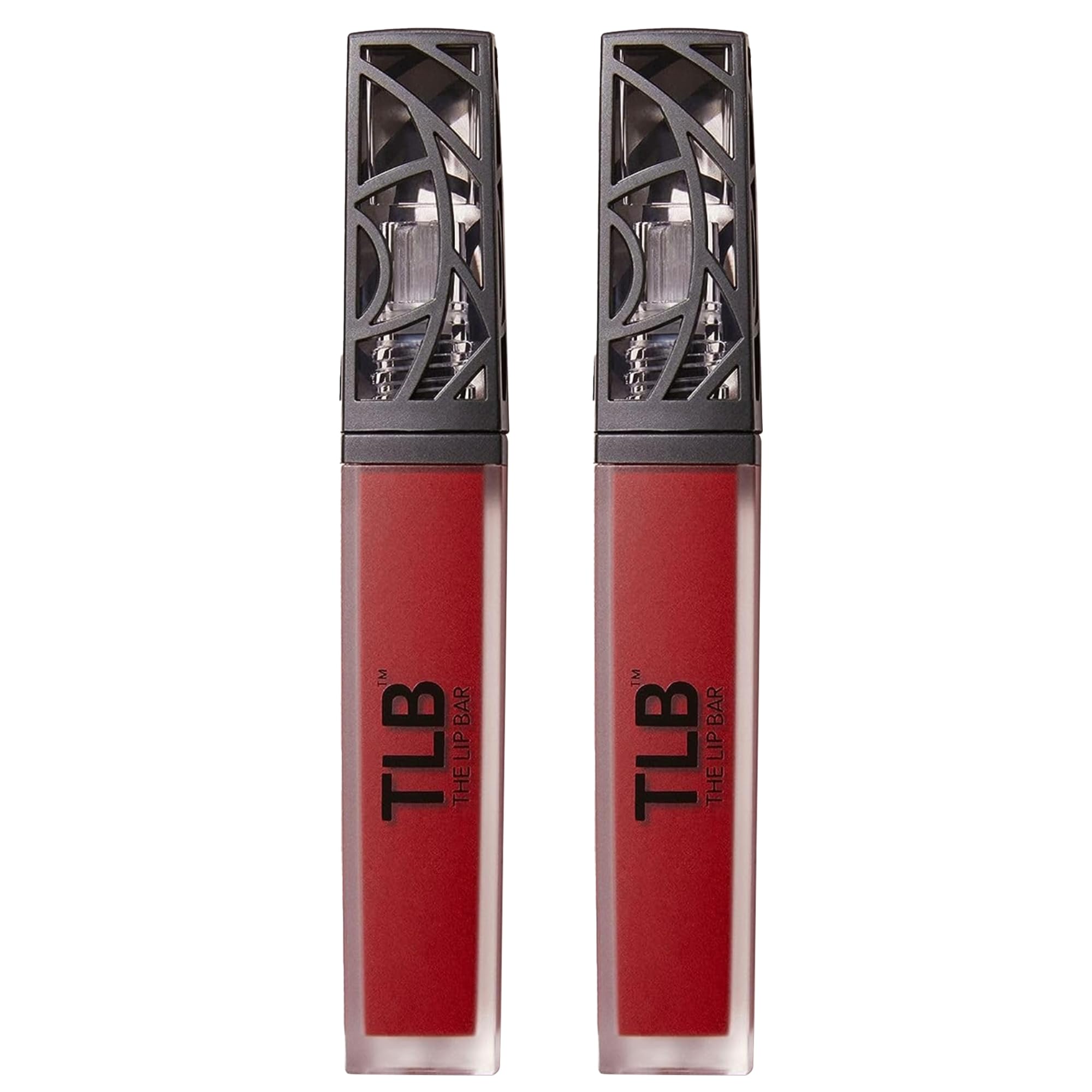 The Lip Bar Vegan Liquid Matte Lipstick, High Pigment Color & Long-Lasting with 8-12 Hours of Wear, Bawse Lady - Blue Red, 2 Pac