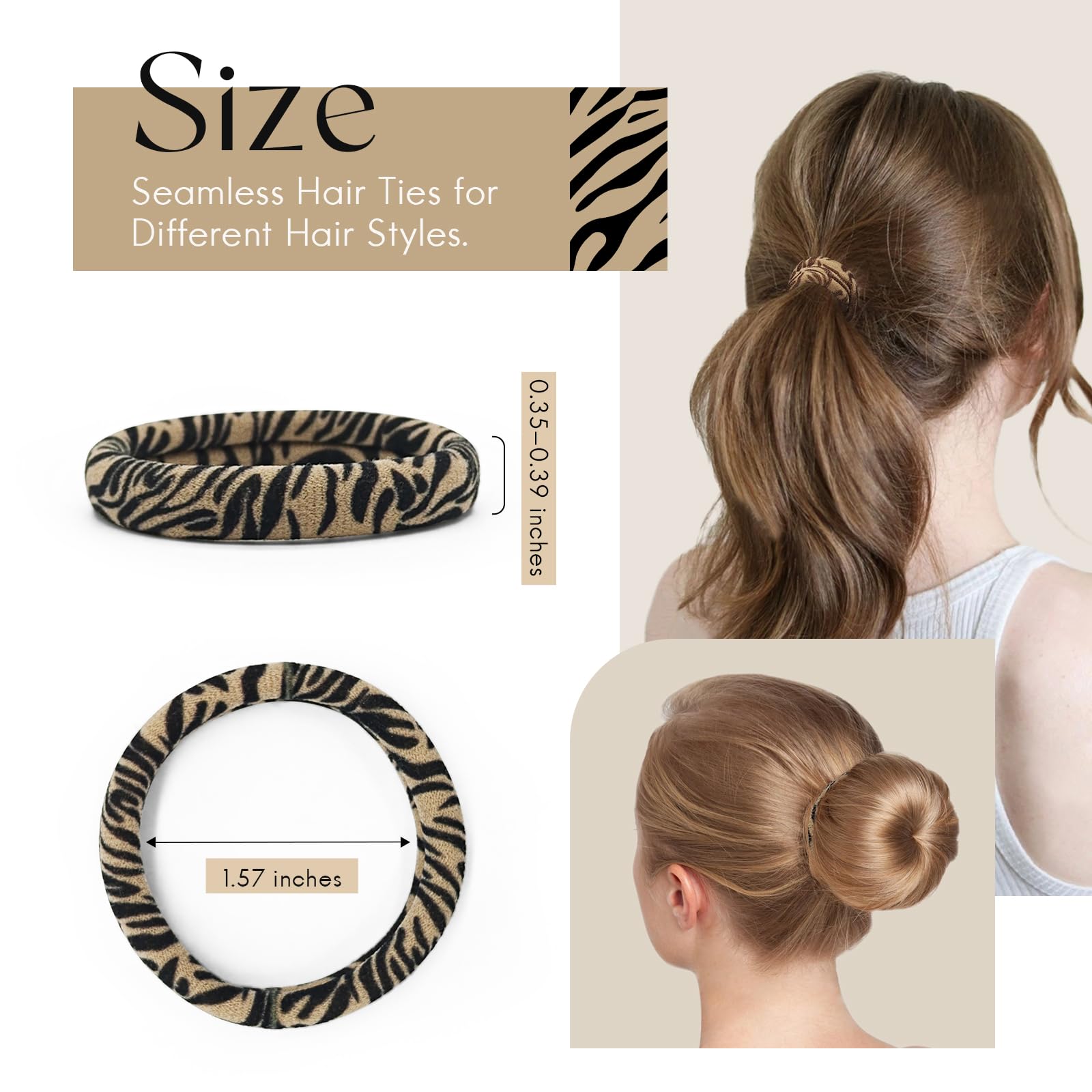Dreamlover Hair Bands for Women's Hair, Ponytail Holders, 50 Pieces
