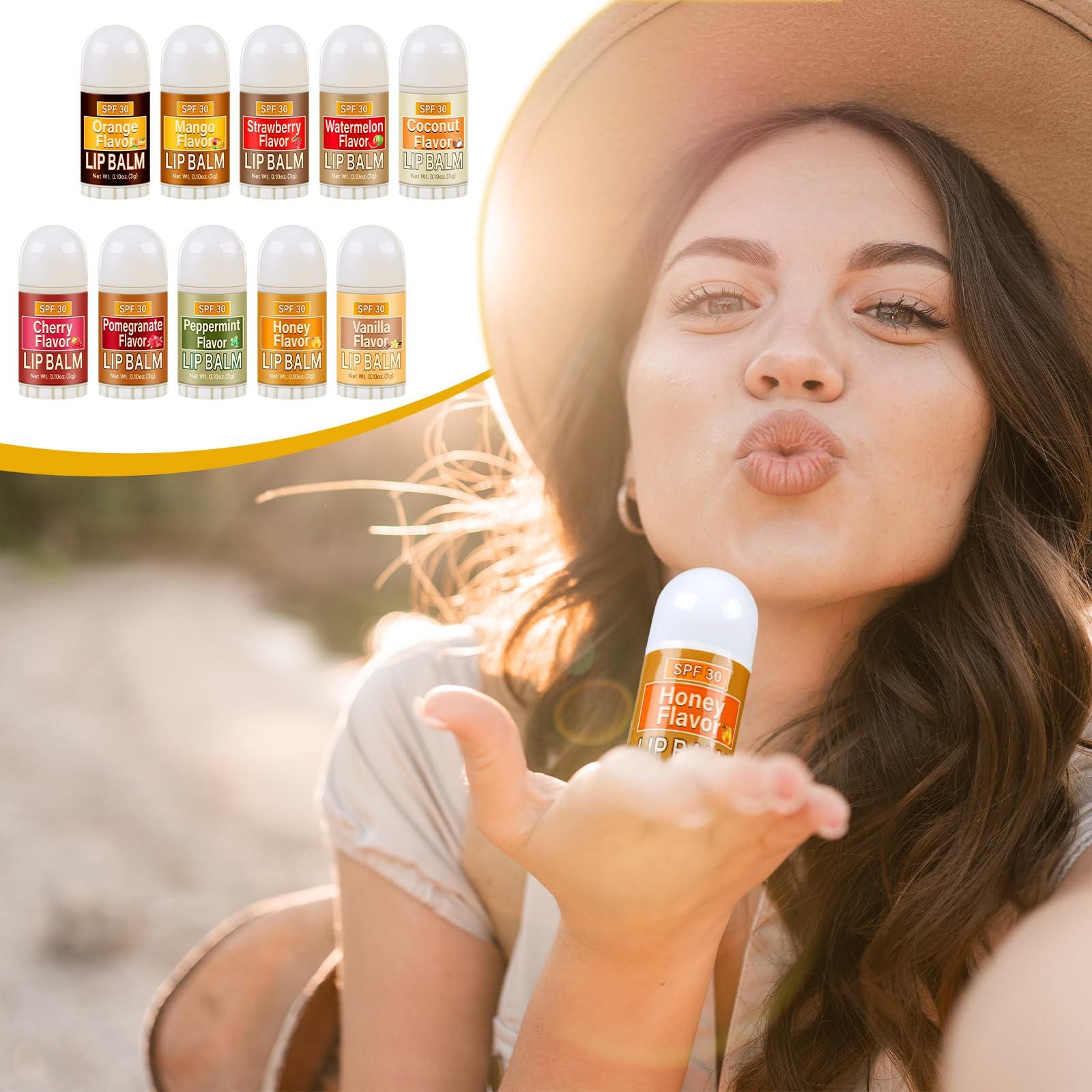 Dimsile 100 Pcs Mini Sunscreen Lip Balms Bulk Spf 30 Lip Balms Sticks with Sunscreen Teacher Nurse Volunteer Employee Appreciati