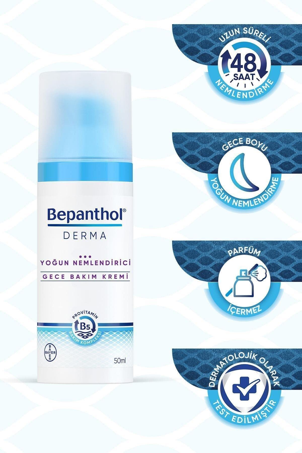 Bepanthol Derma Intensive Moisturizing-Night Face Care Cream-50 Ml