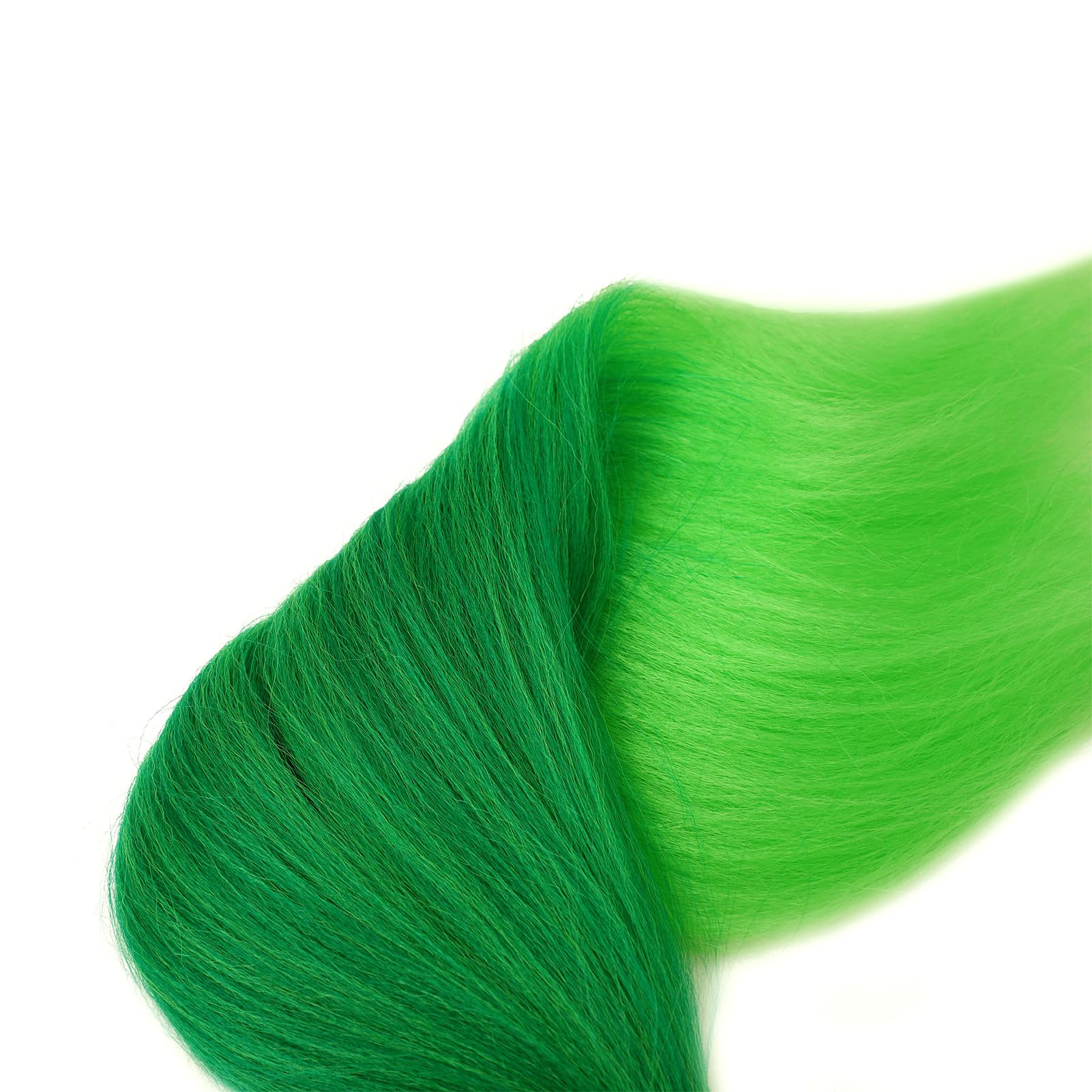 Dorsanee Ombre Green Braiding Hair Pre Stretched 24 Inch 3 Packs Green To Light Green Braiding Hair For Box Braids Twists Locs S