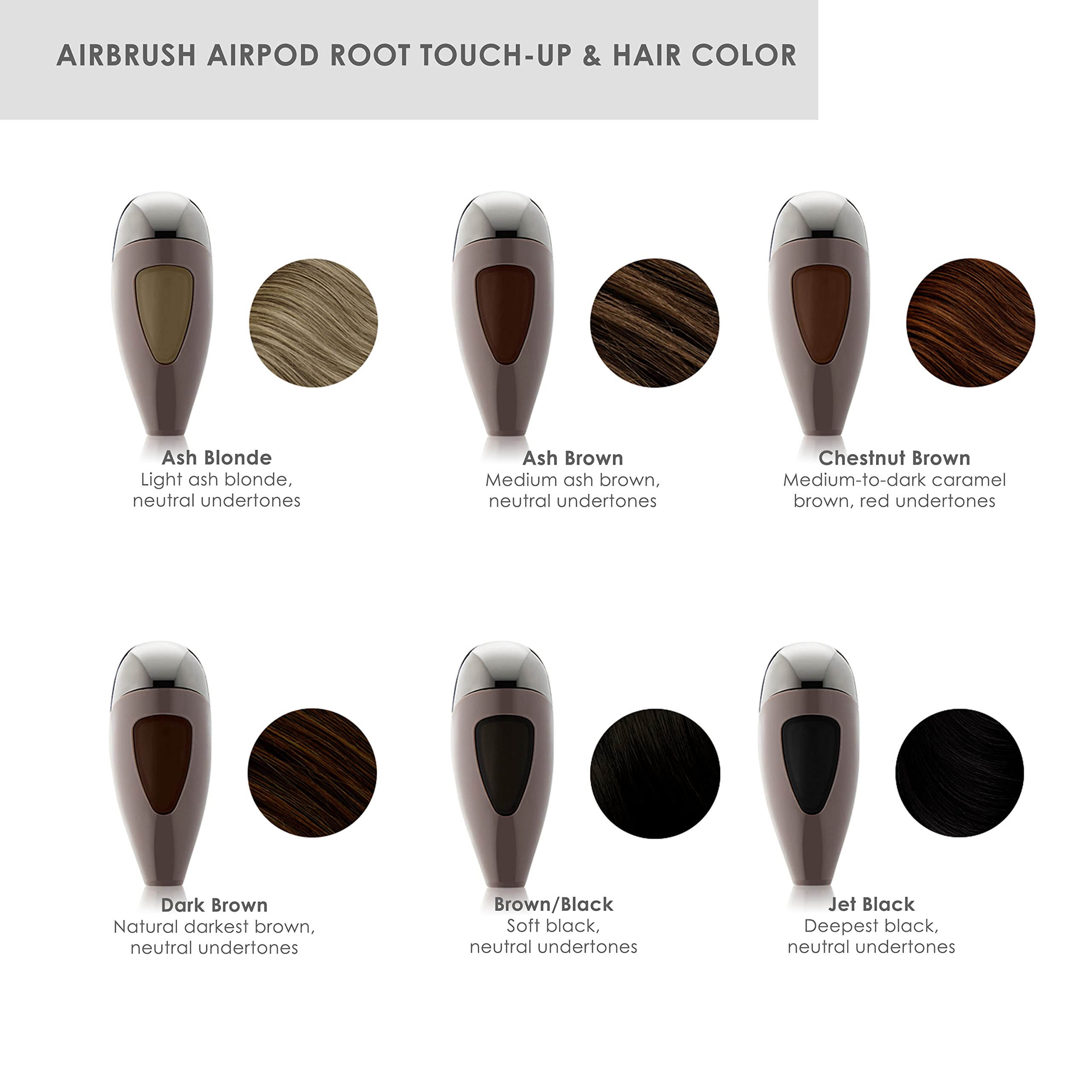Temptu Airbrush Root-touch Up & Hair Color Dart Brown