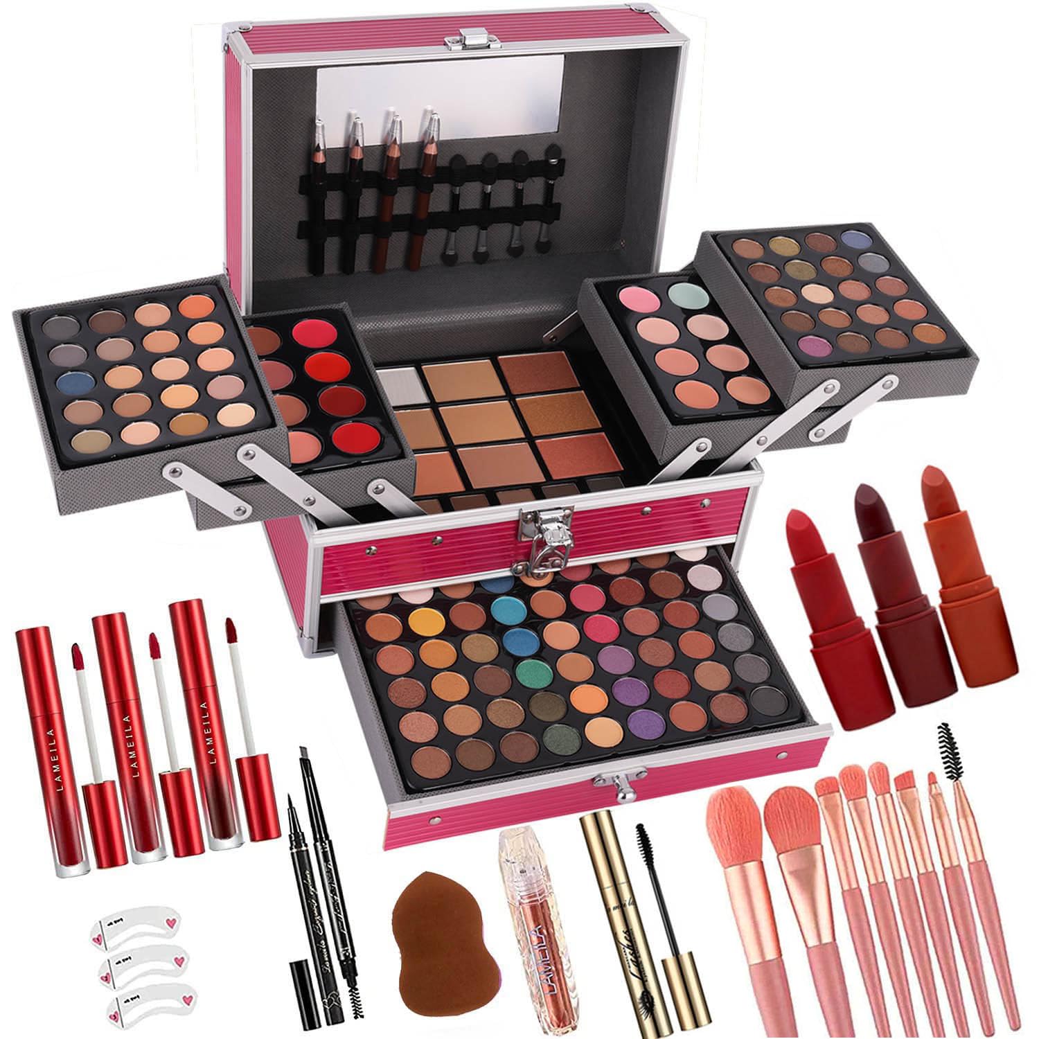 UNIFULL 132 Color All- In- One Makeup For Women Full Kit,Professional Makeup Kit,Makeup Gift Set for Women &Girls,Include eyesha