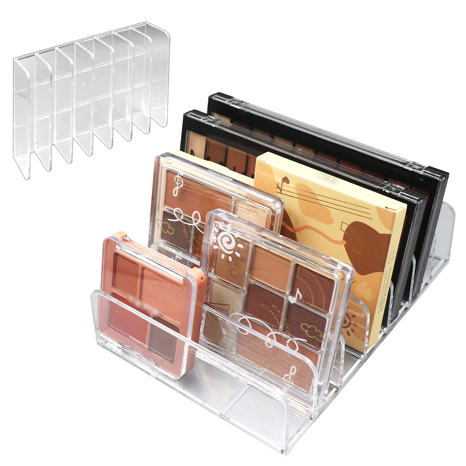 Makeup Organizer, Compact Makeup Palette Organize, For Bathroom Countertops, Vanities, Cabinets, Sleek Modern Cosmetics Storage