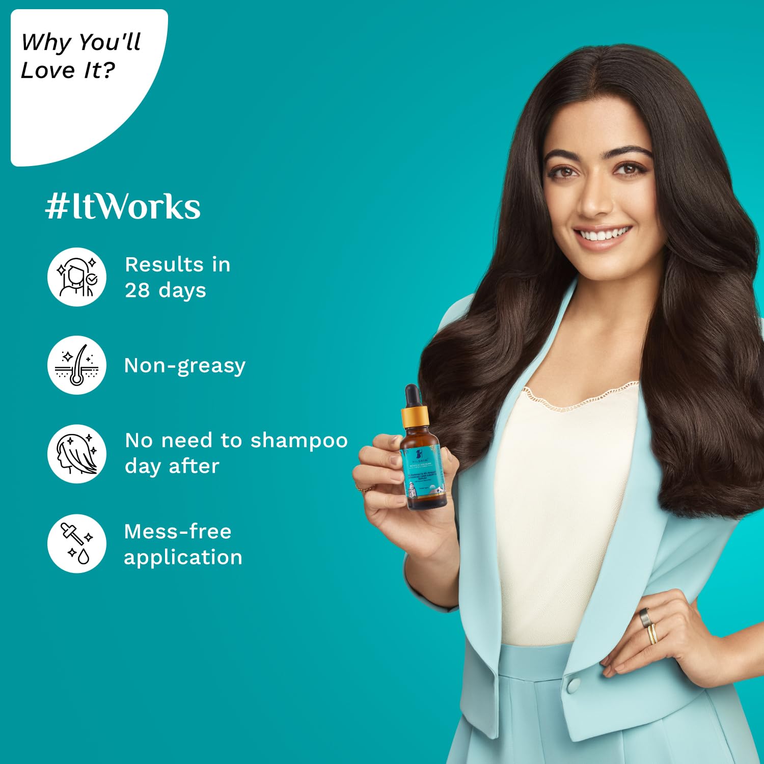 Pilgrim Advanced Hair Growth Serum | With 3% Redensyl + 4% Anagain | Stops Hair Loss & Hair Thinning | Hair Growth Treatment | P