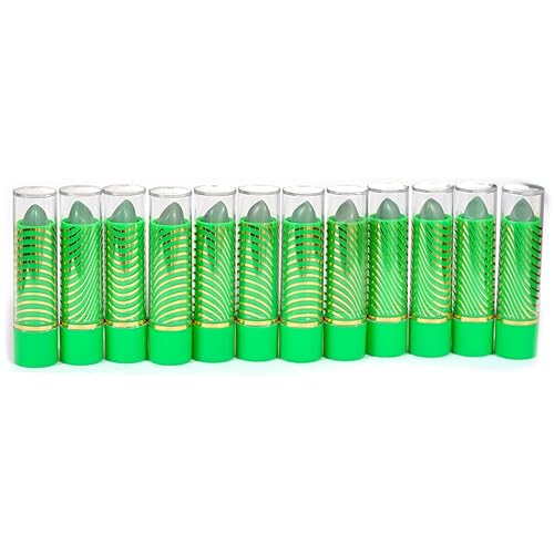 Aloe Vera Mood Lipstick Green Color (12pc/pk) by Princessa