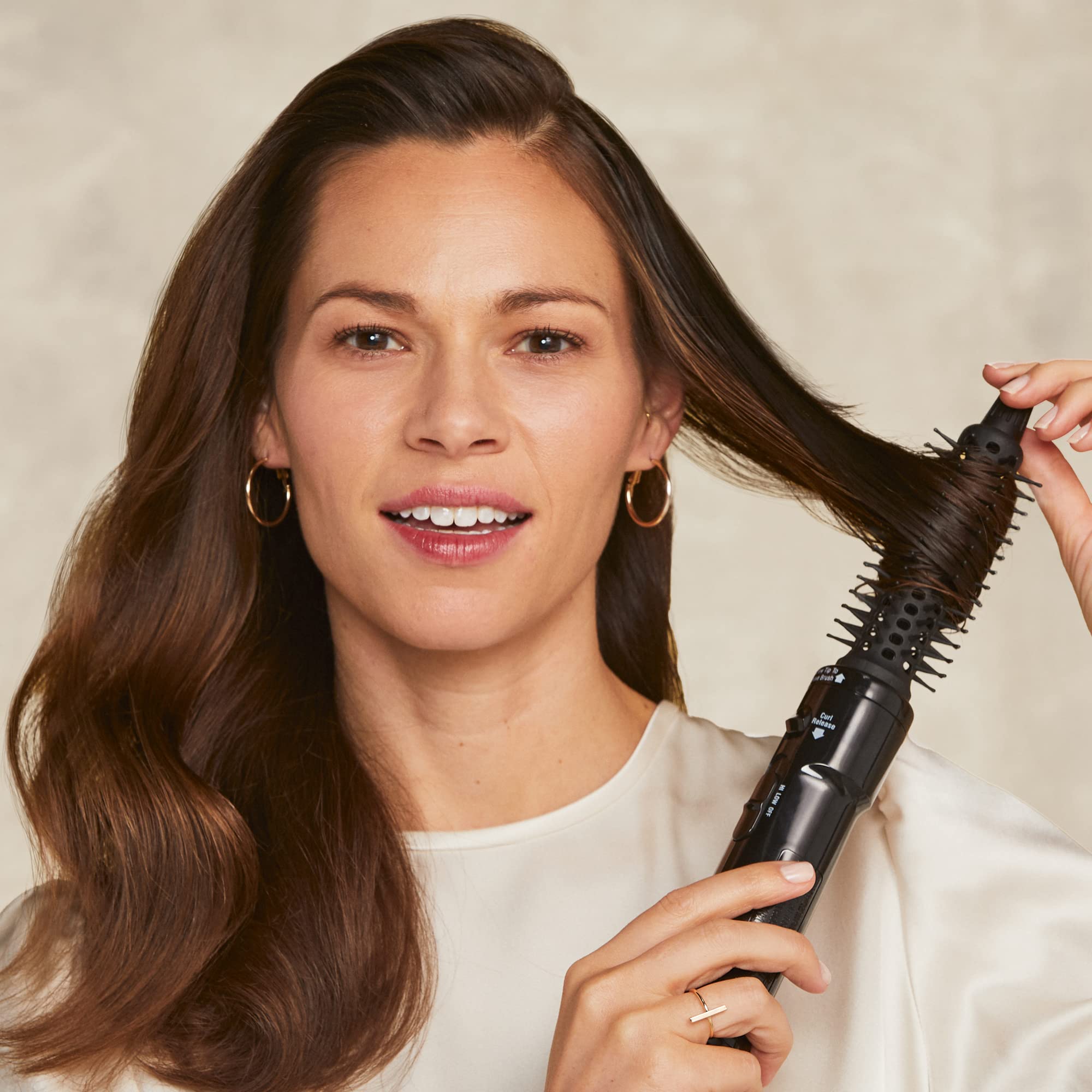 Hot Tools Pro Artist Hot Air Styling Brush | Style, Curl and Touch Ups (1   ) Black