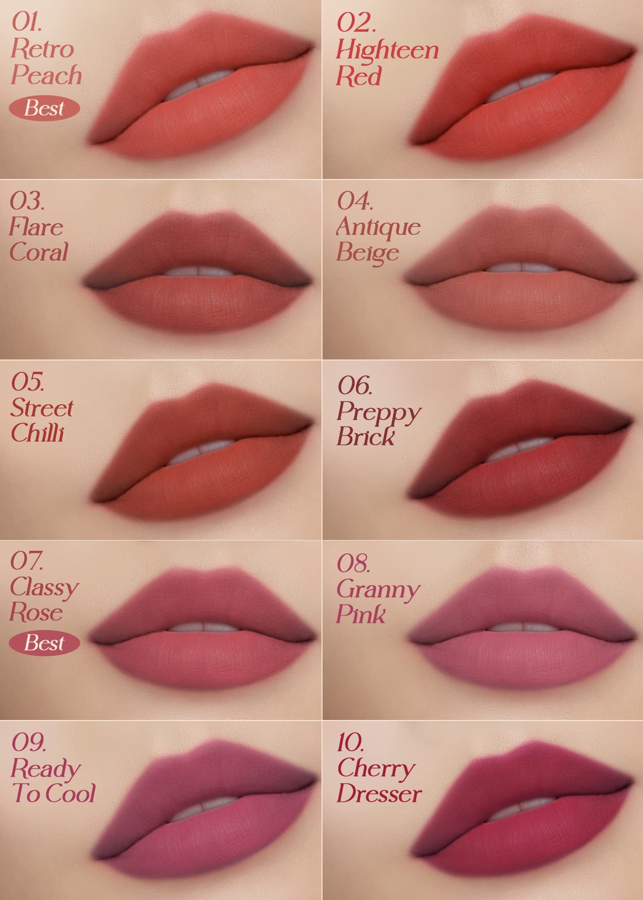 I'M MEME Matte Velvet Tint - Lip Silhouette 08 Granny Pink (Light Pink Shade) | Vivid Color, Long Lasting, Moisturizing & Hydrat