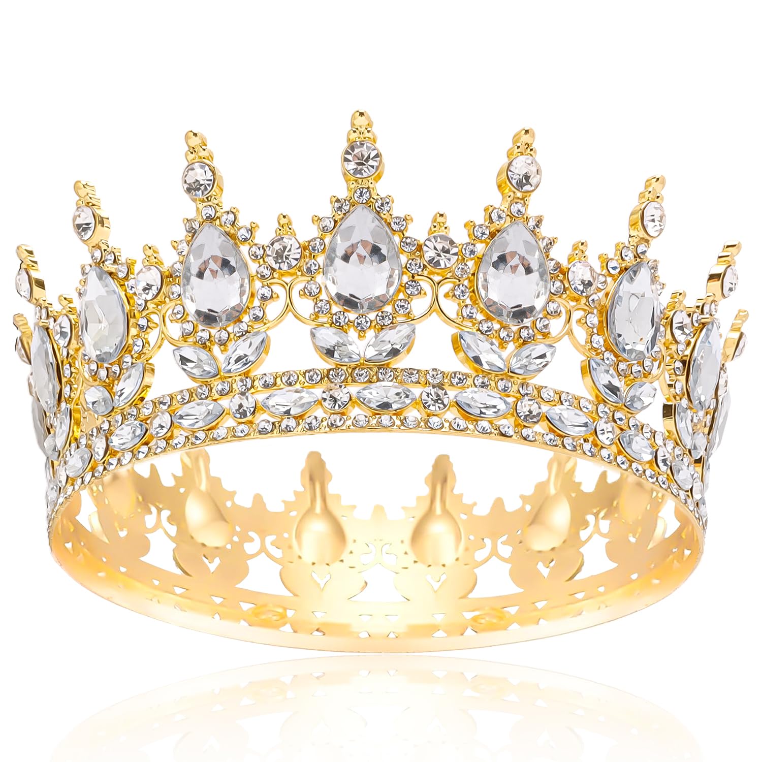 COCIDE Gold Crowns for Women Golden Costume Tiaras for Women Tiaras and Crowns for Girls Birthday Crown Halloween Party Decorati