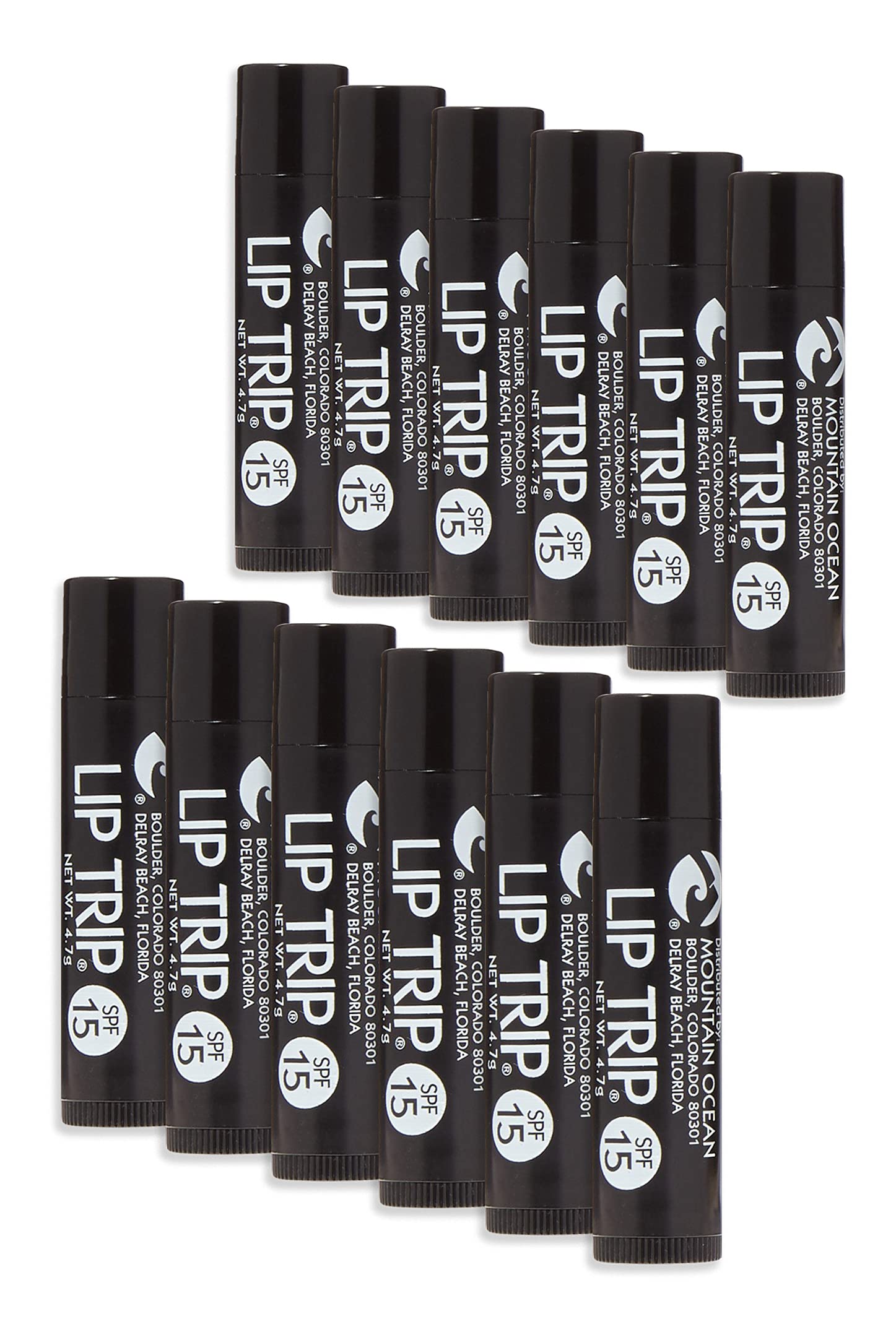Mountain Ocean - Lip Trip Lip Balm - Spf15 - Case Of 12 - 0165 Oz(D0102H5K7Qx)