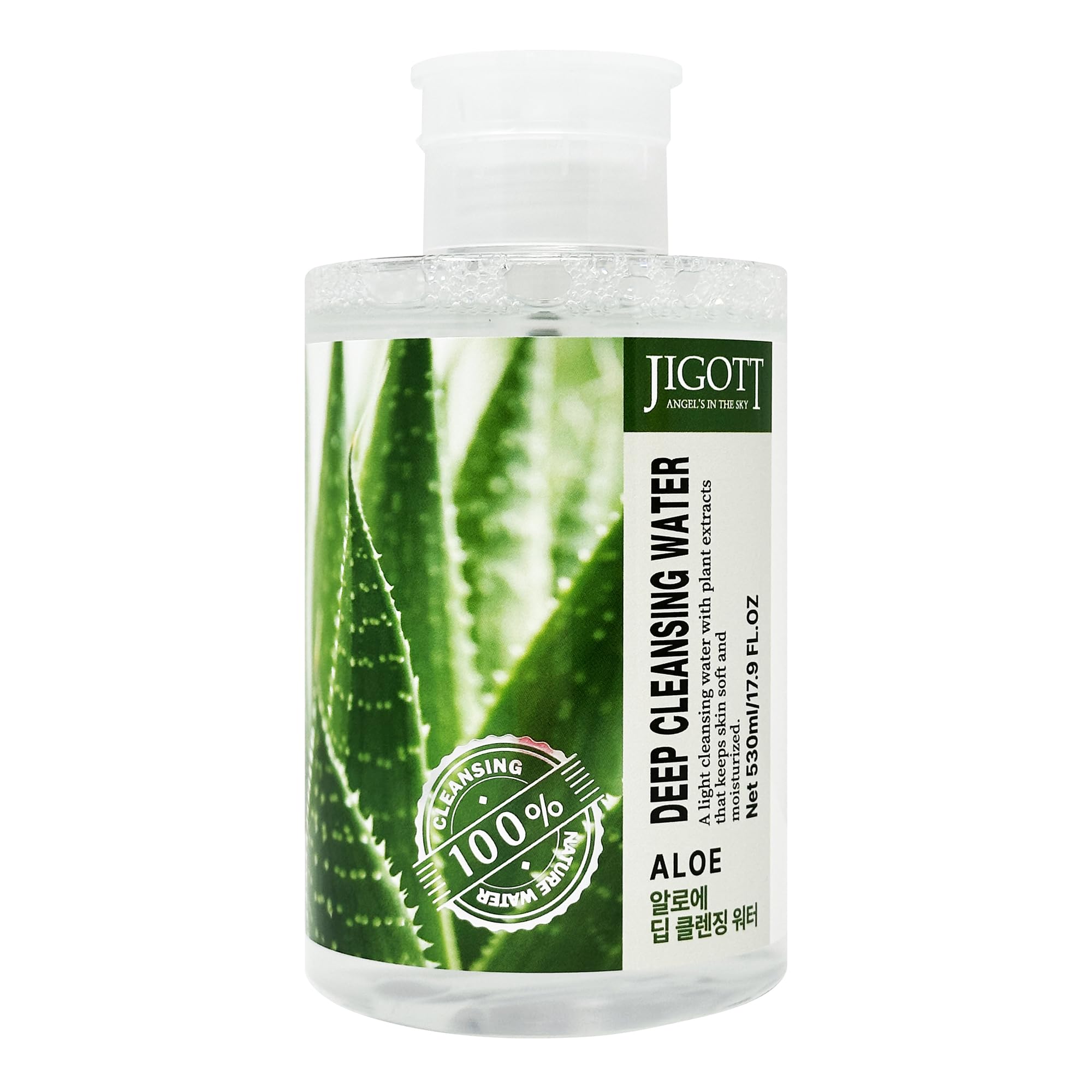 Jigott - Aloe Deep Cleansing Water 17.92FL OZ/530ml