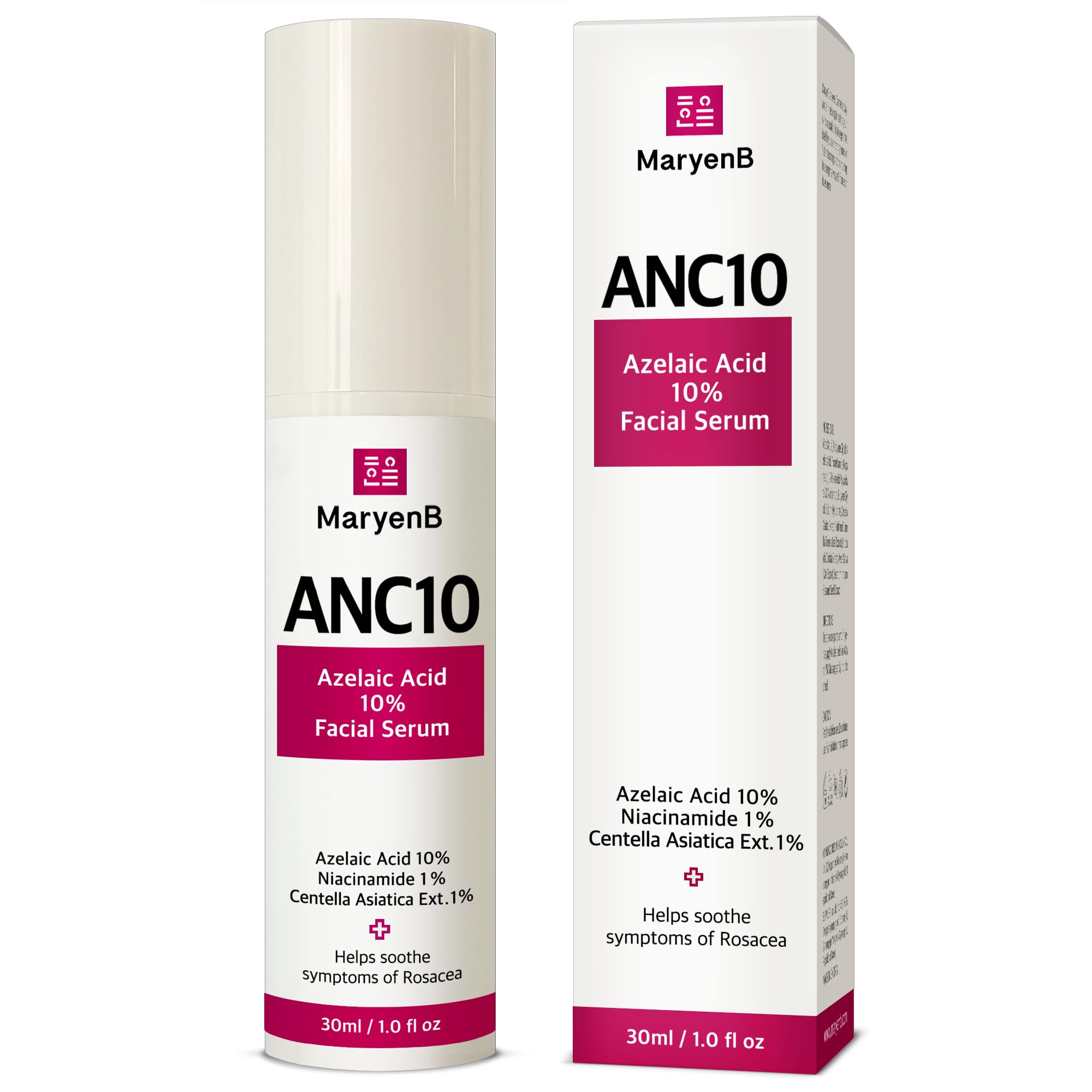 Azelaic Acid 10% Niacinamide 1% Cica Serum with Hyaluronic Acid, Face Serum for Sensitive Oily Combination Skin Pores Texture, K