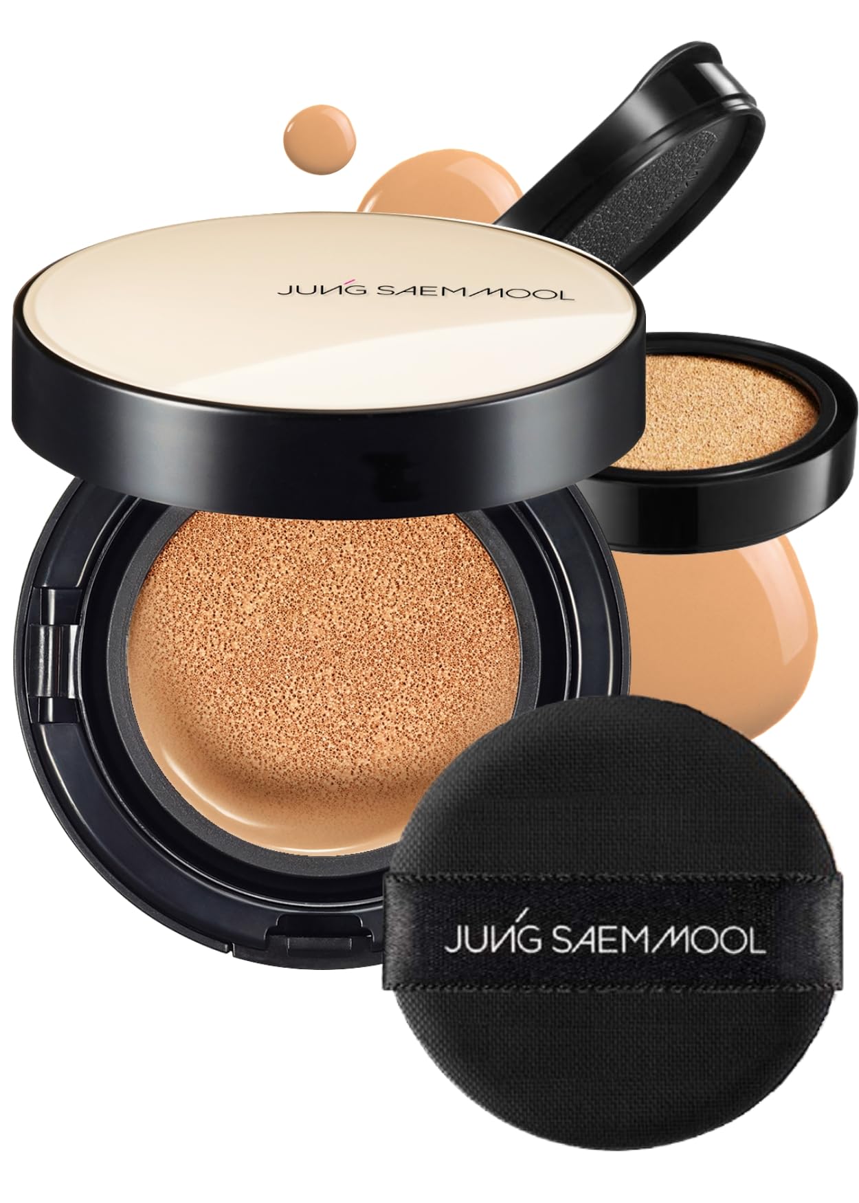 [JUNGSAEMMOOL OFFICIAL] Essential Skin Nuder Cushion (Bronze) | Refill Included | Natural Finish | Buildable Coverage | Makeup A