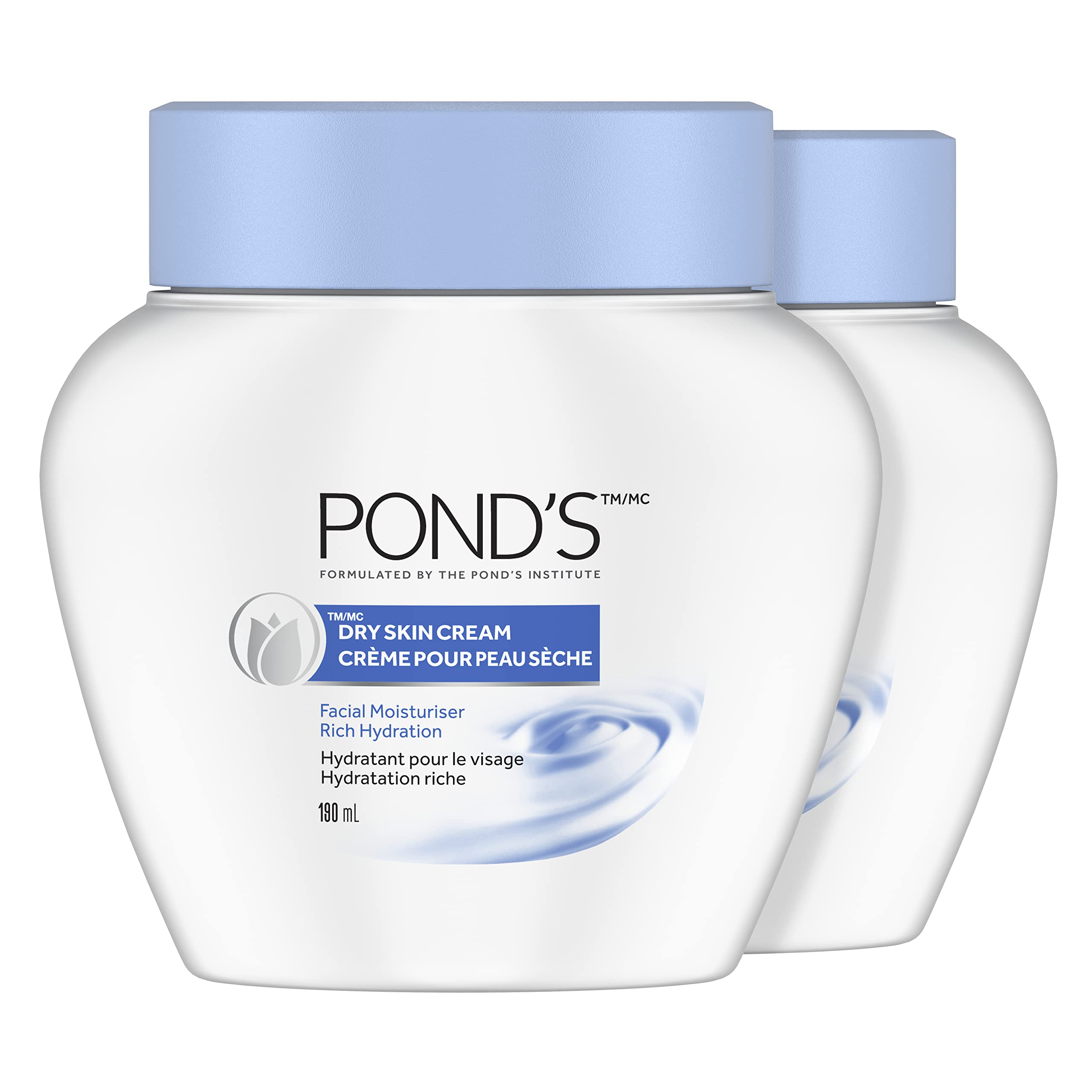 Pond's Dry Skin Cream 10.1 Ounce Jar (298ml) (2 Pack)