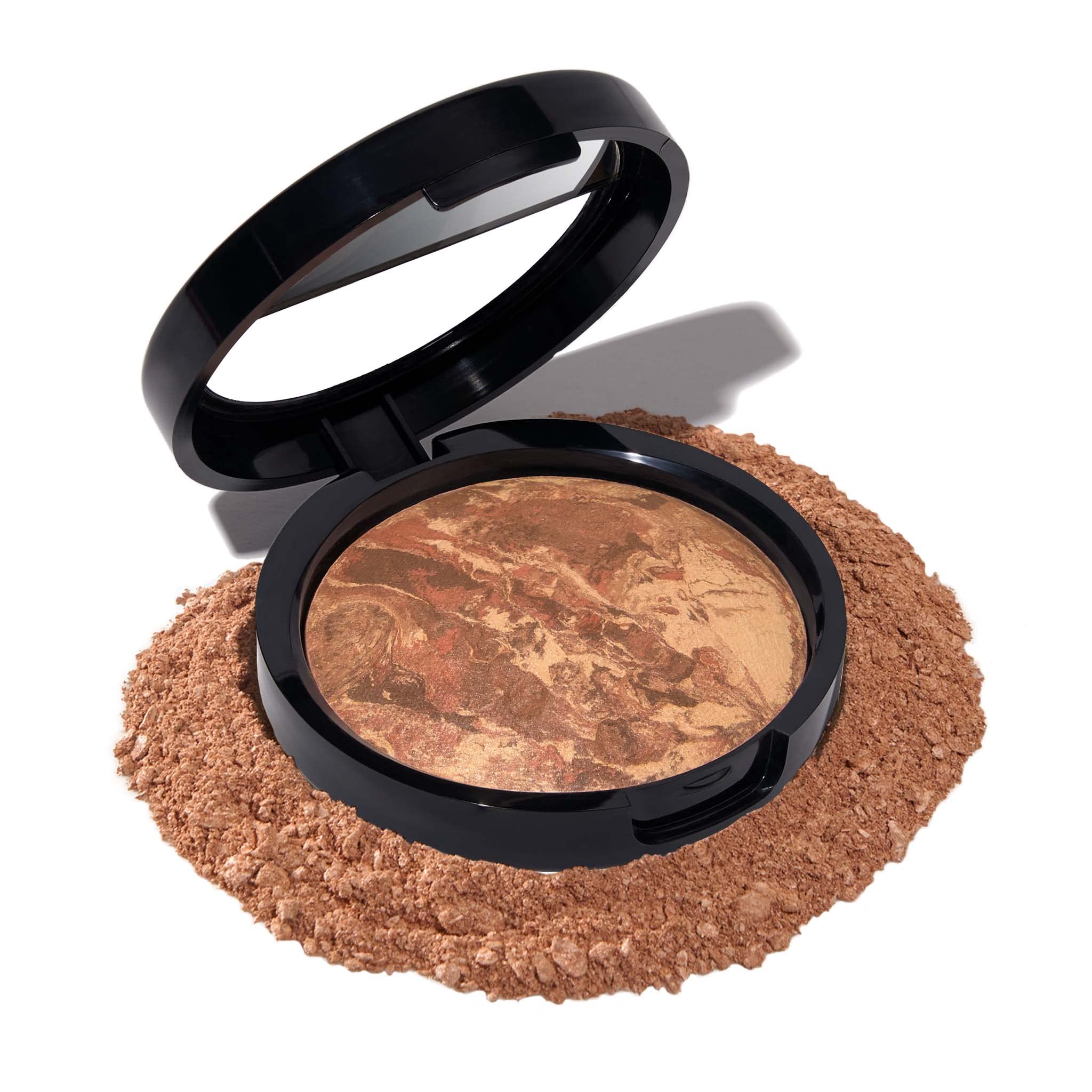 LAURA GELLER NEW YORK Award-Winning Baked Balance-n-Brighten Color Correcting Powder Foundation - Deep - Buildable Light to Medi