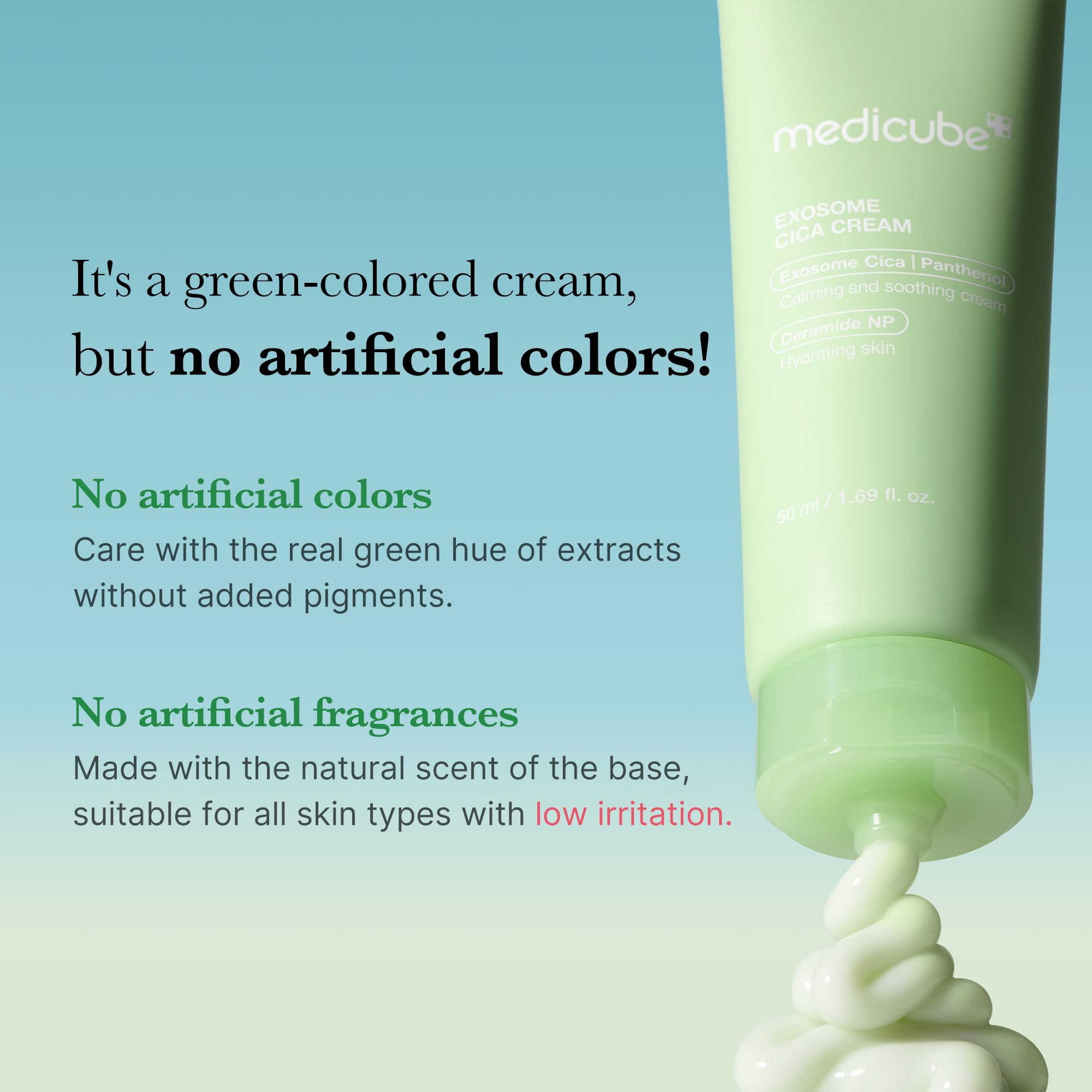 Medicube Exosome Cica Tea Tree Cream For Sensitive Skin With Centella Asiatica Help Reduce Redness And Breakouts. | Low-Irritati