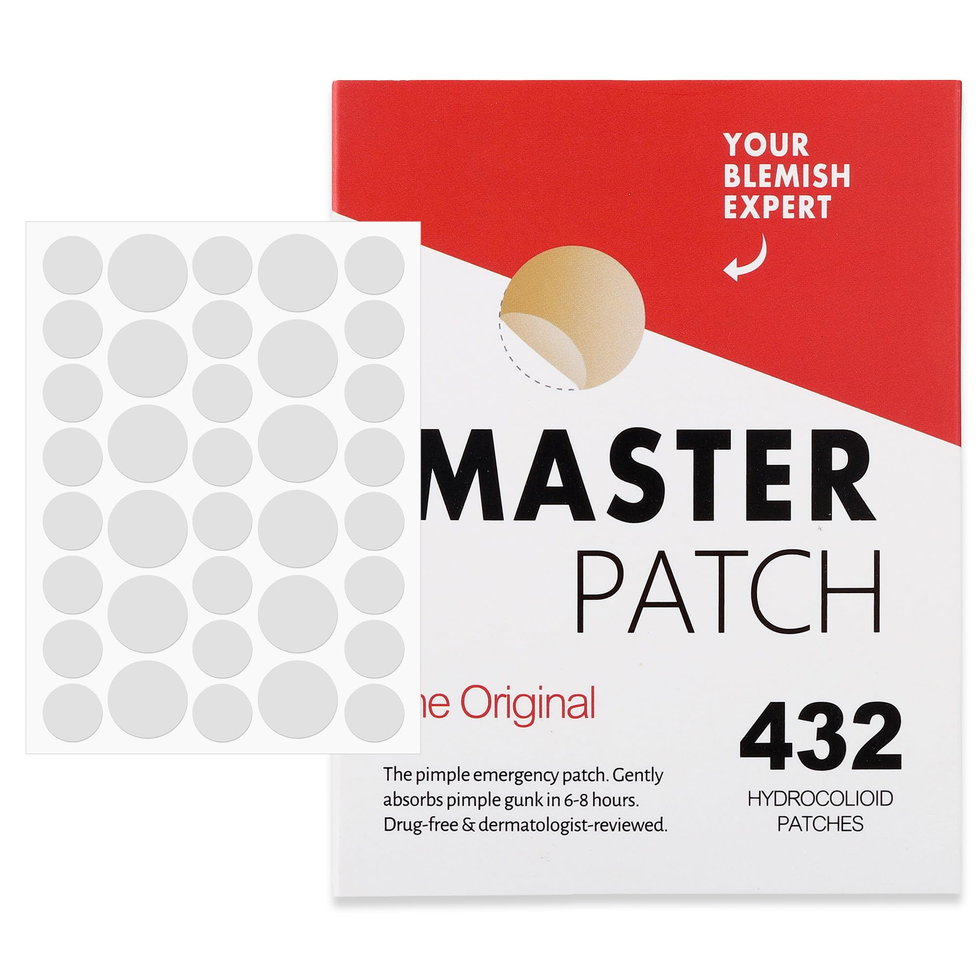 Pimple Patches for Face 432pcs,Hydrocolloid Acne Patches, Colorful Spot Stickers with Tea Tree,Cute Star Pimple Patches for Heal