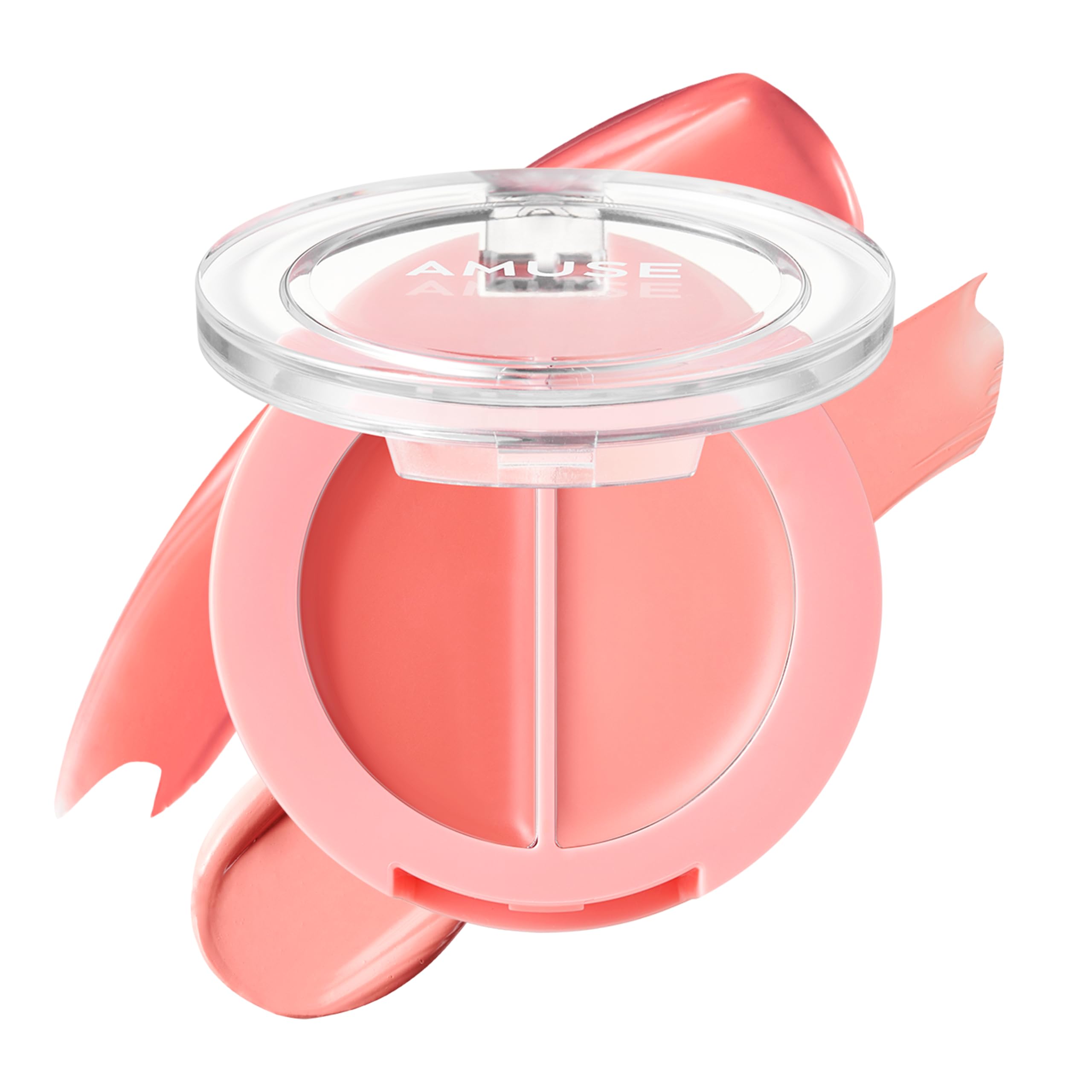 AMUSE SEOUL Lip and Cheek Healthy Balm (01 BOKSOONGA)  Multiuse Buildable Cream & Balm Blush, Glossy Creamy Texture, Natural Fl