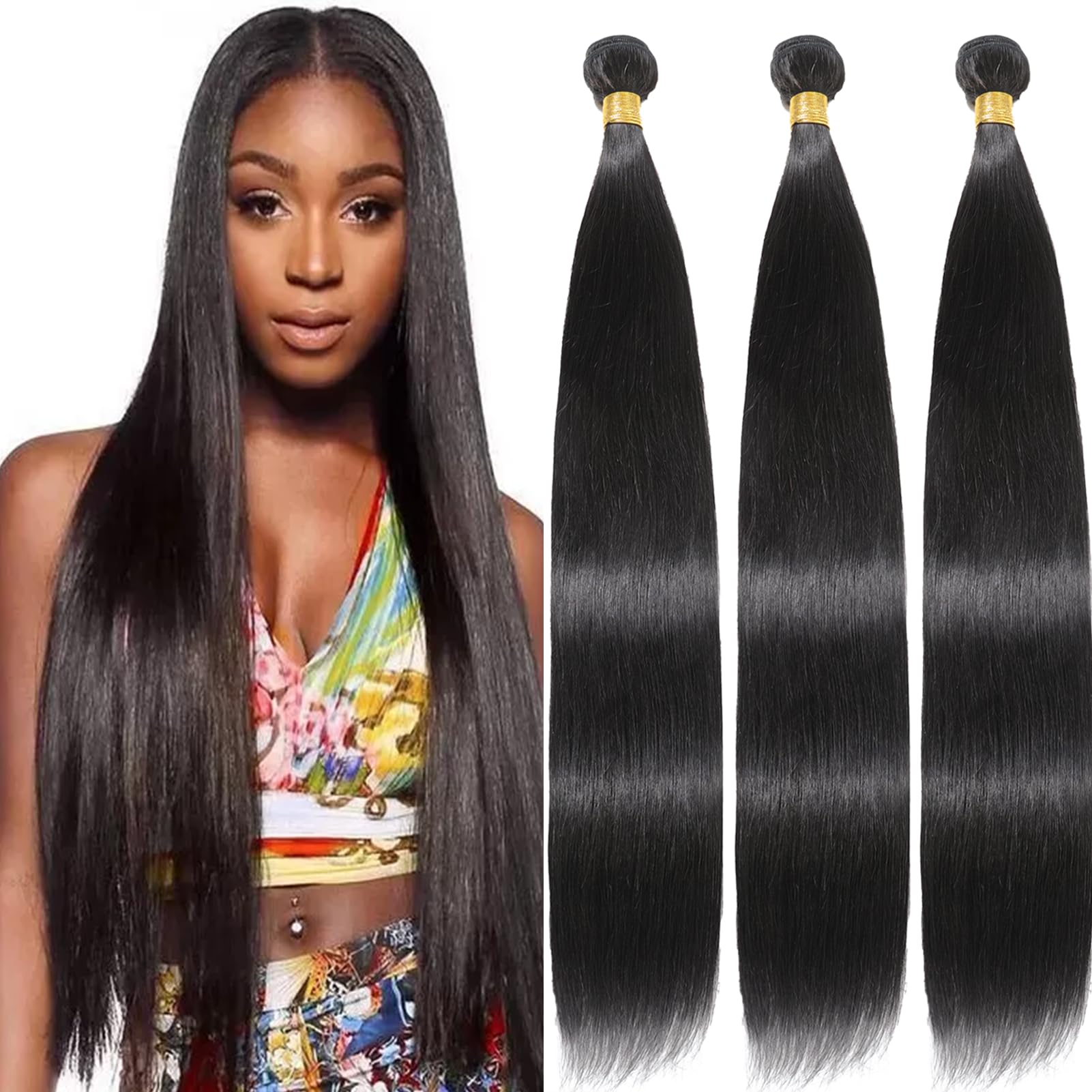 12A Brazilian Remy Straight Human Hair Long 34 36 38 Inch Brazilian Straight Human Hair weave 100% Virgin Straight Human Hair Na