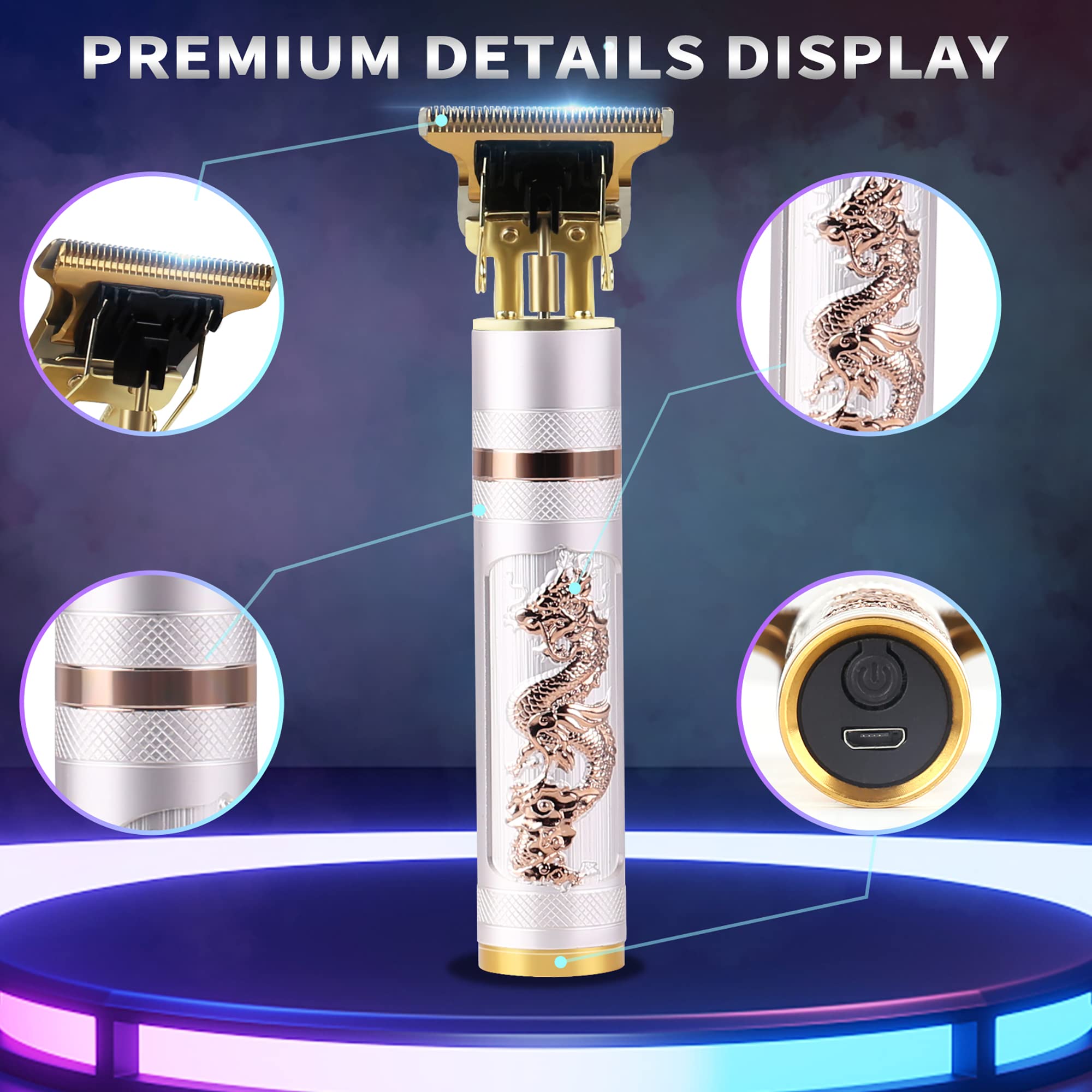 Kemei Professional Hair Clippers For Men Pro Li Grooming Beard Trimmer Shavers Close Cutting Salon Cordless Rechargeable Quiet