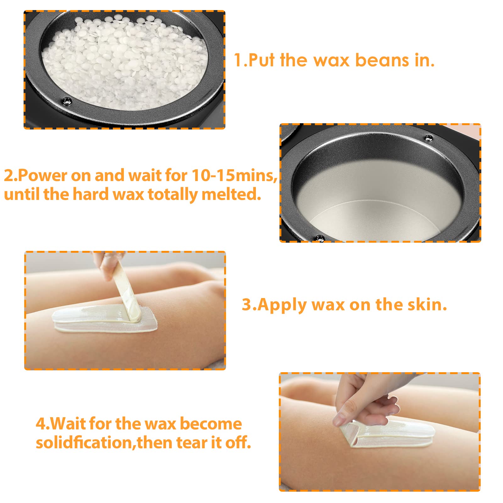 Upgraded Double Non-Stick Wax Warmer, Professional Electric Paraffin Heater With Adjustable Temperature For Facial, Skin Spa Equ