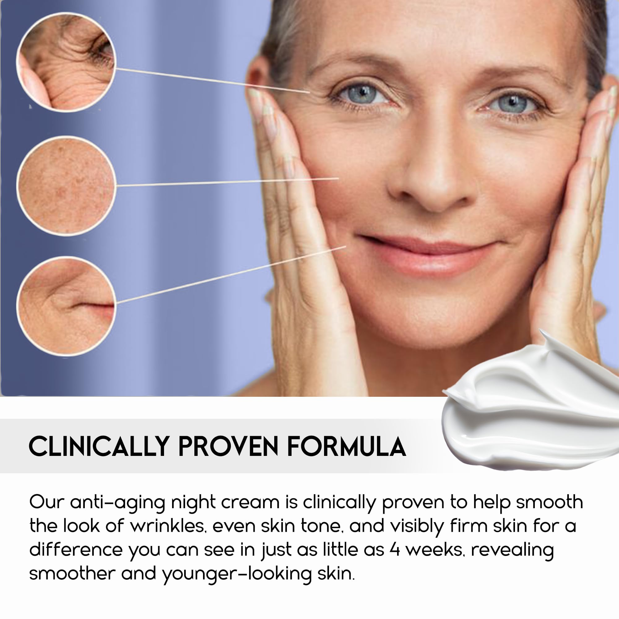 Pharmlitalia Instant Face Lift Cream, Face Cream For Older Women 60 Plus - Wrinkle Cream For Face Deep Wrinkles - Face Moisturiz
