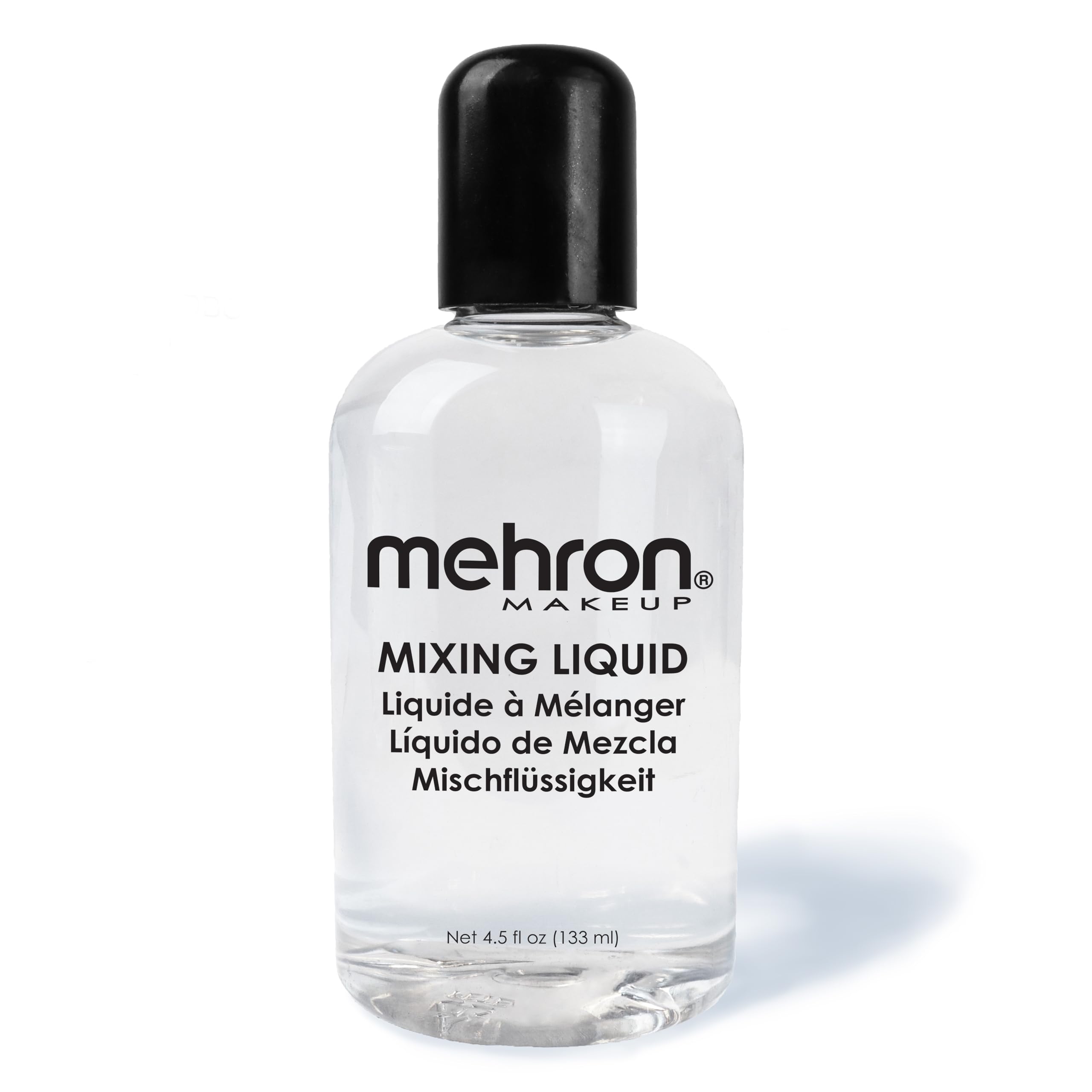 Mehron Makeup Mixing Liquid  Water Resistant For All Day Wear  Multi-Use Makeup Transformer  Eyeliner Mixing Medium  Clear 4.5 F