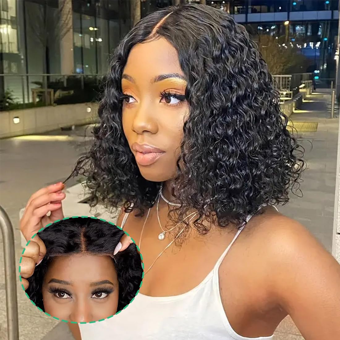 Wavymy Wear And Go Glueless Bob Wig Human Hair Pre Plucked Pre Cut 6X4 Hd Lace Front Wigs Ready To Wear Water Wave Closure Wigs