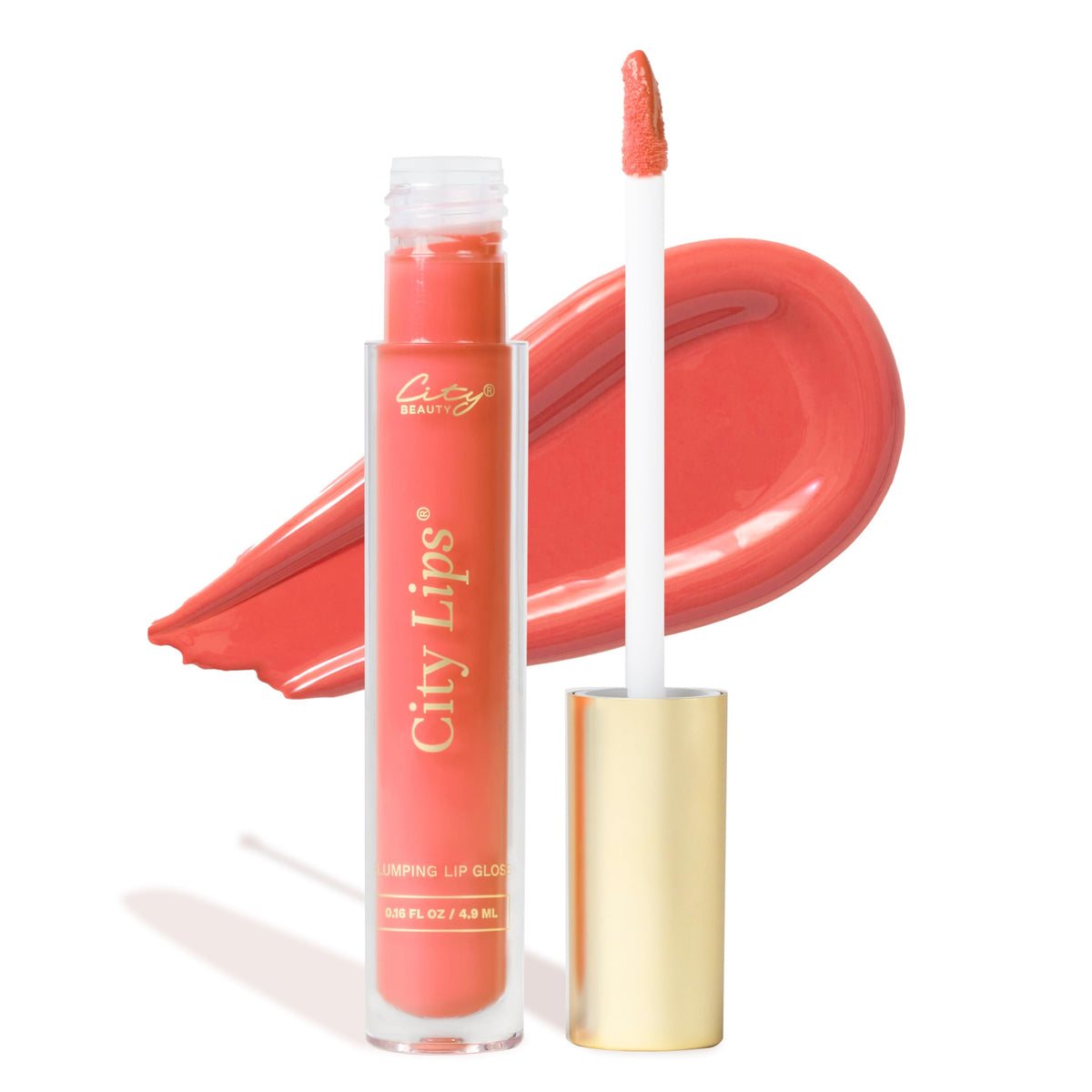 City Beauty City Lips Plumping Lip Gloss - High-Shine Gloss for Fuller, Younger-Looking Lips | Hydrating & Smoothing Lip Treatme