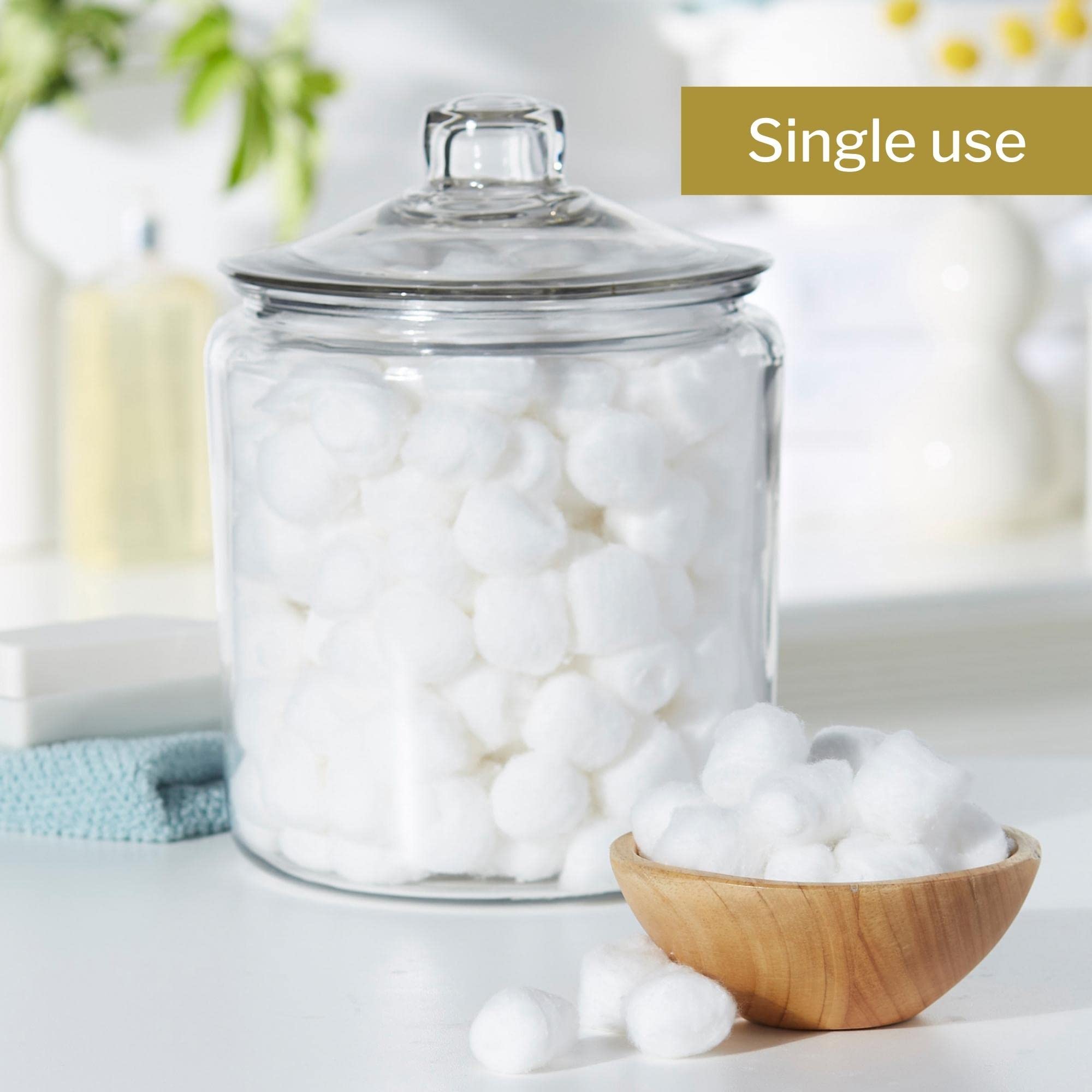 McKesson Cotton Balls, Non-Sterile, Maximum Absorbency, Large, 1000 Count, 2 Packs, 2000 Total