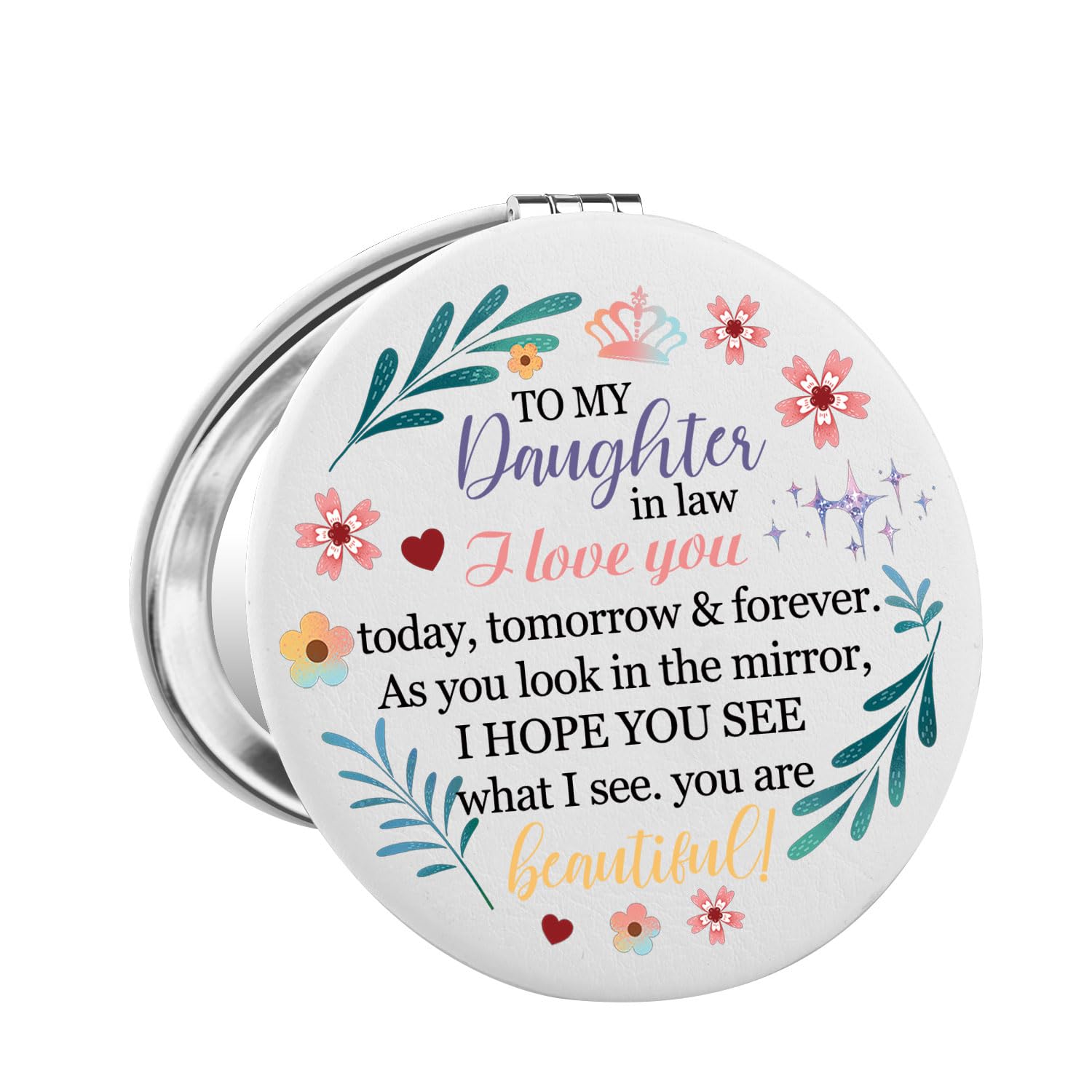 Fustmw Daughter In Law Compact Mirror Gift Daughter In Law Makeup Mirror Pocket Daughter In Law Gifts From Mother In Law (Daught