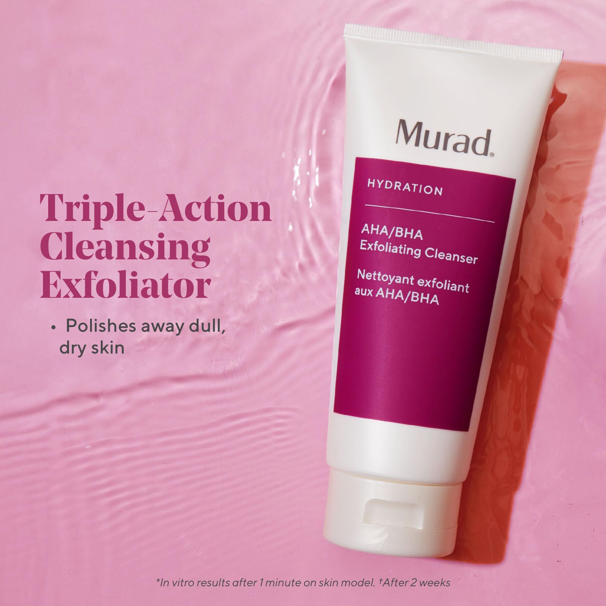 Murad Aha/Bha Exfoliating Cleanser, 6.75Oz/200Ml, 6.75 Ounce