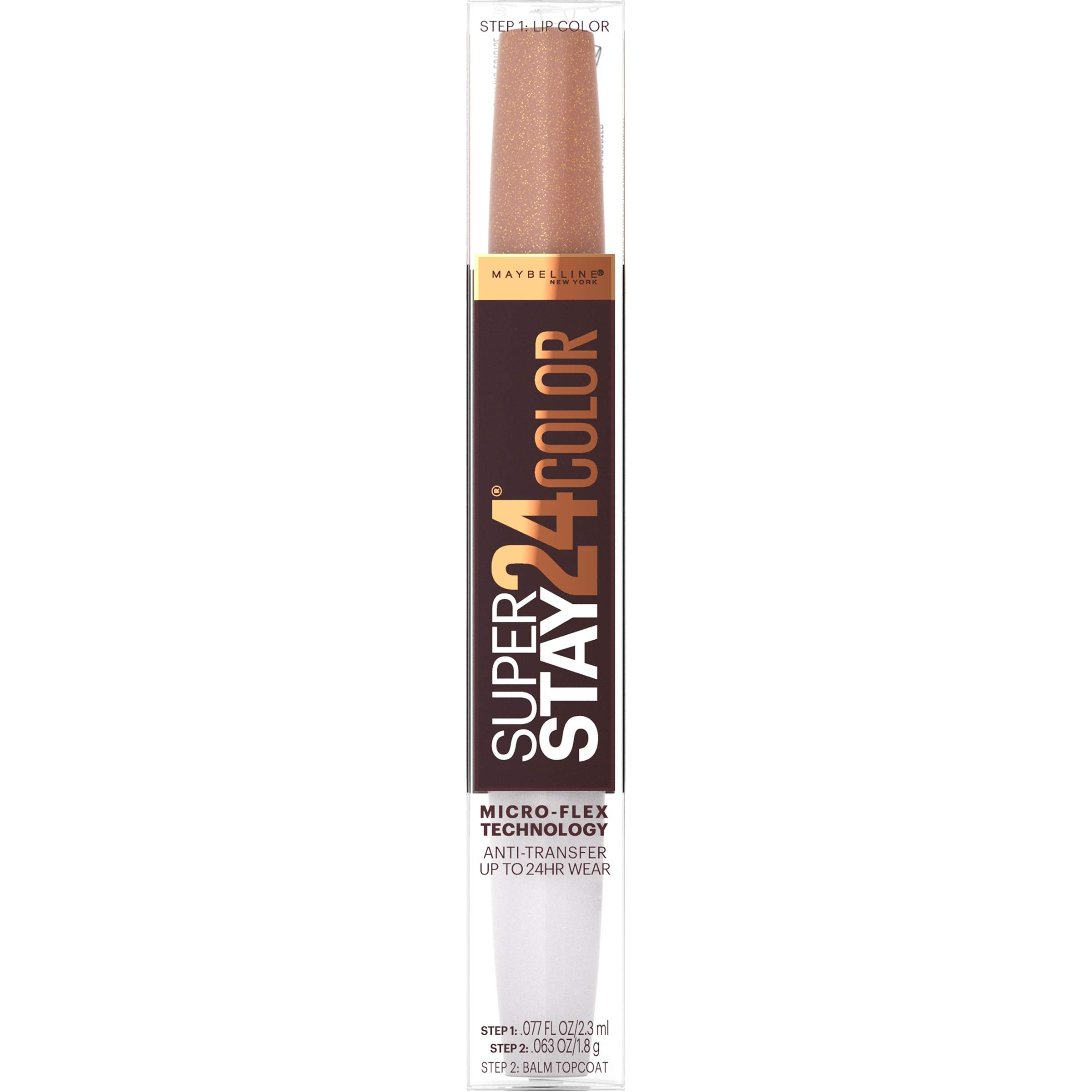 Maybelline Superstay 24, 2-Step Liquid Lipstick, Coffee Edition, Chai Once More