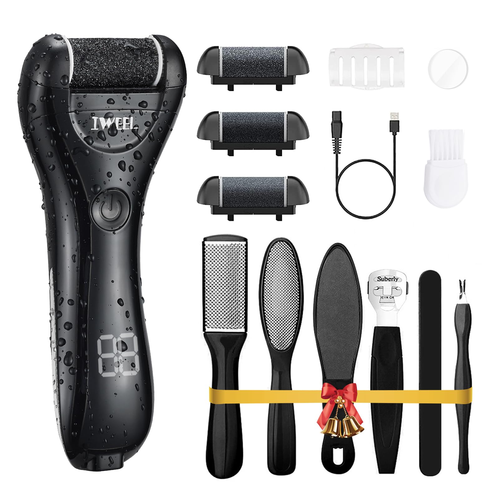 Electric Foot Callus Remover, Rechargeable Portable Electronic Foot File Pedicure Kit, Electric Callus Remover For Feet, Pedicur