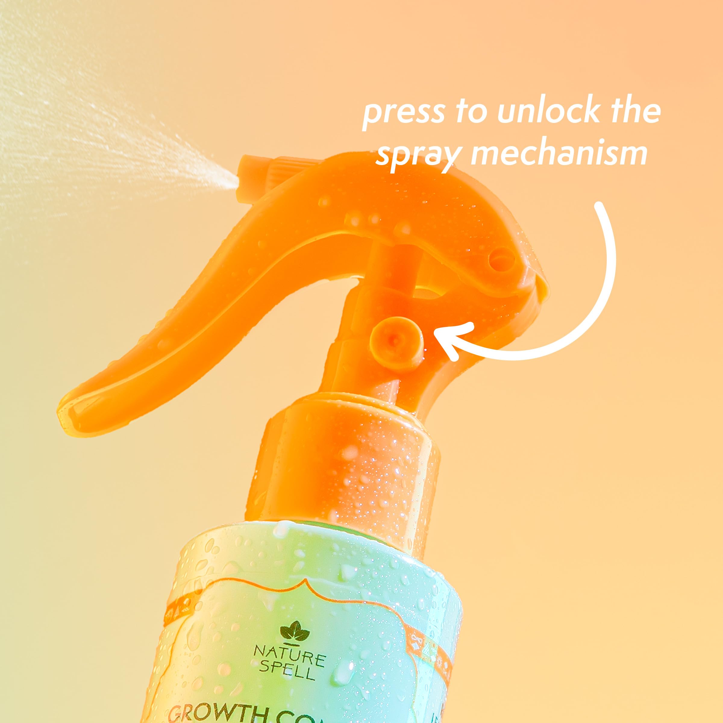 Nature Spell Rosemary Water Leave in Conditioner, Promotes Hair Growth, Heat Protection Spray, Detangling, Smoothes & Adds Shine
