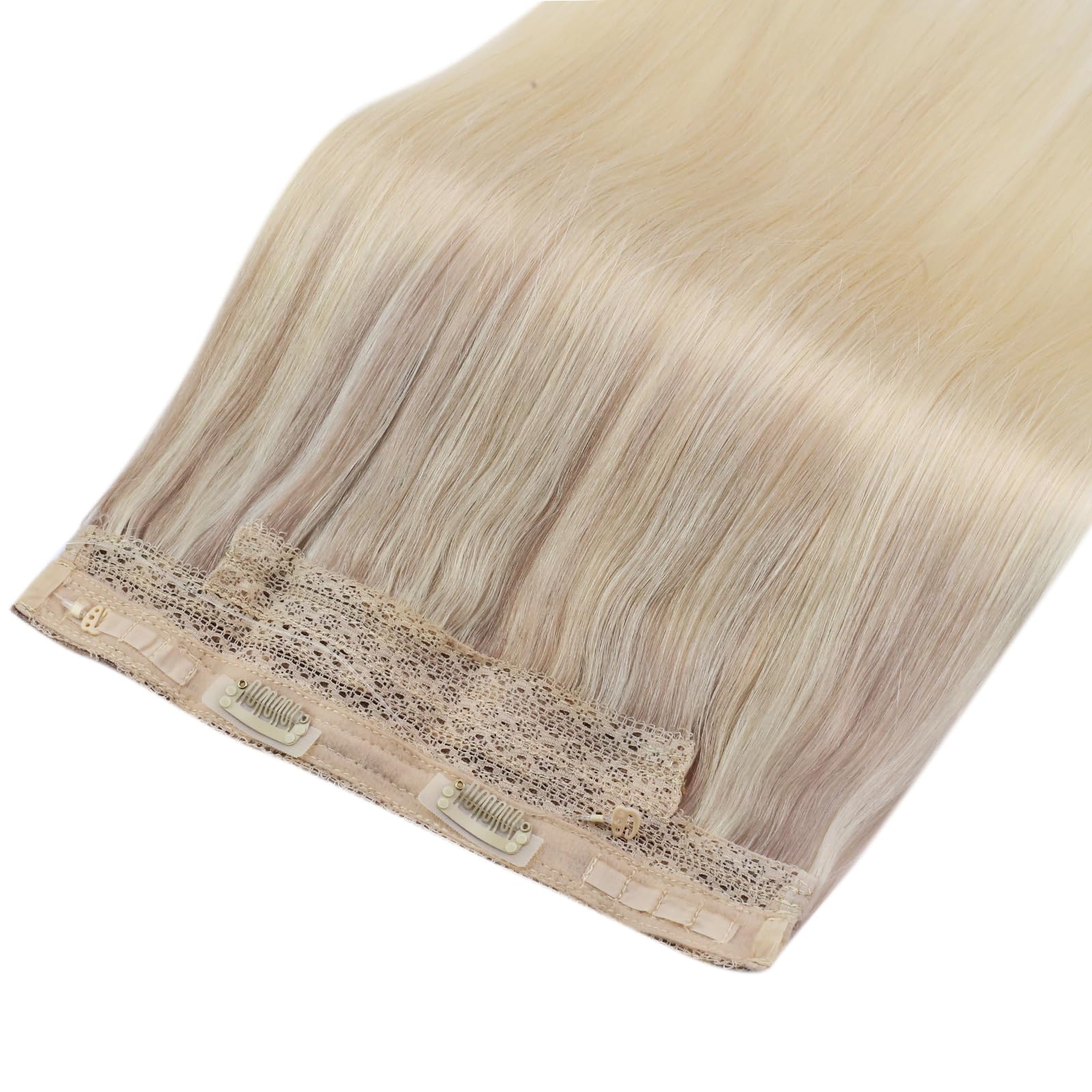 Sunny Wire Hair Extensions Human Hair Ash Blonde With Light Blonde Ombre Platinum Blonde Wire Extensions Real Human Hair Ombre H
