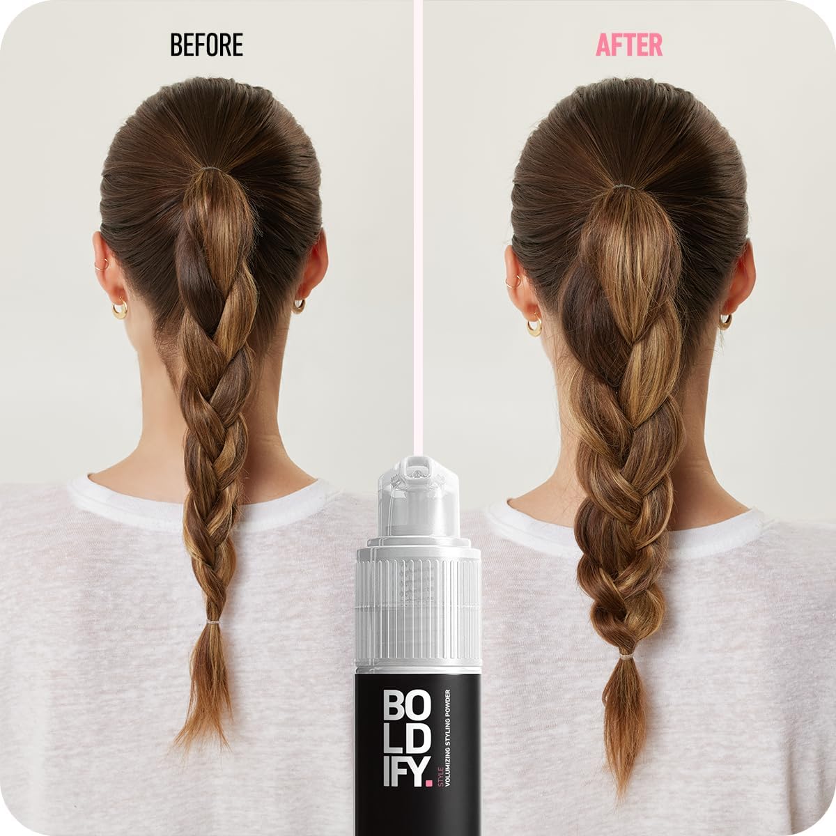Boldify Hair Volumizer & Texture Powder - 0.42 oz Travel Size for Thinning Hair - Unisex Hair Styling Powder