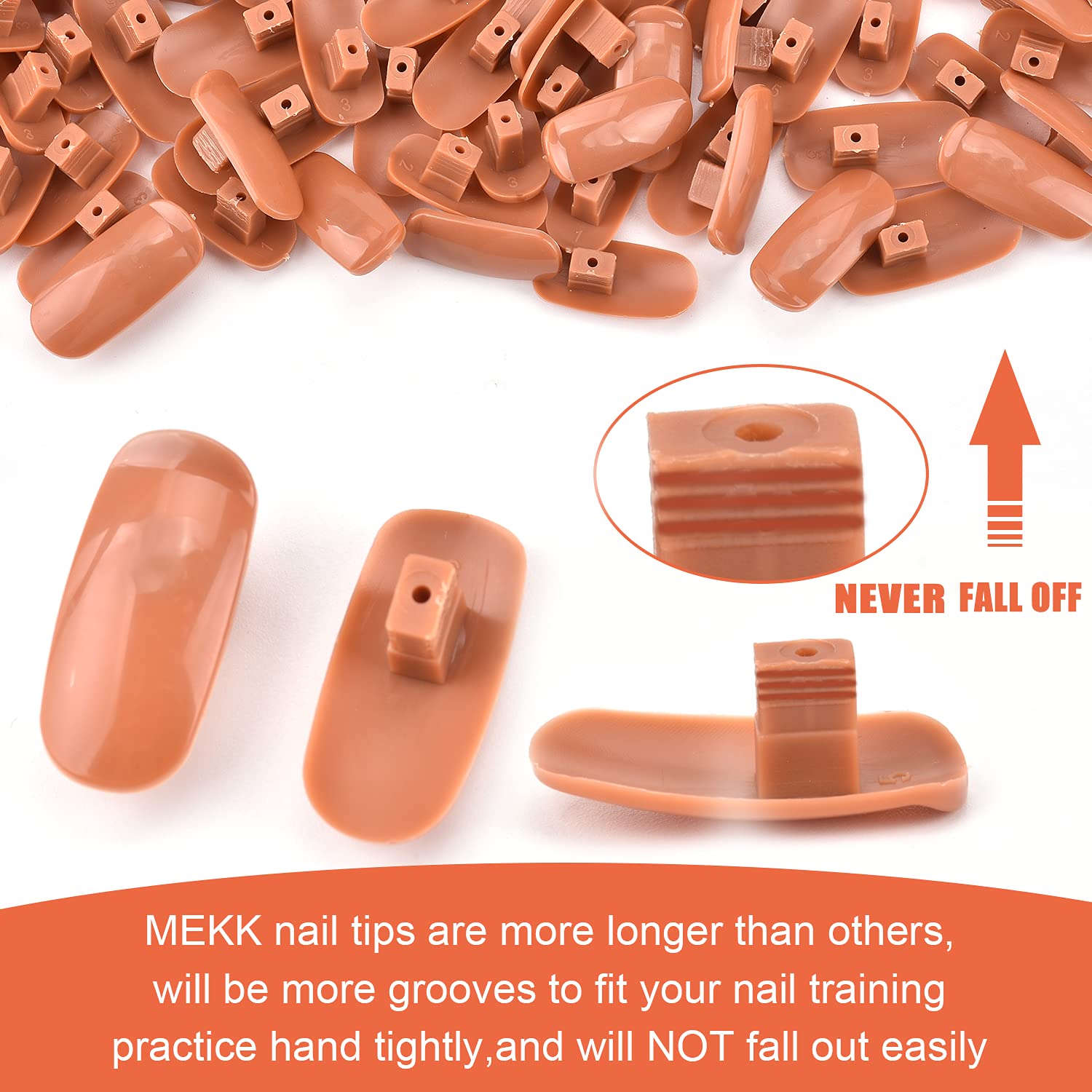 Mekk Practice Hand For Acrylic Nails Flexible Nail Practice Hand Never Fall Off Nail Trainning Hand Kits Nail Tech Must Haves Wi