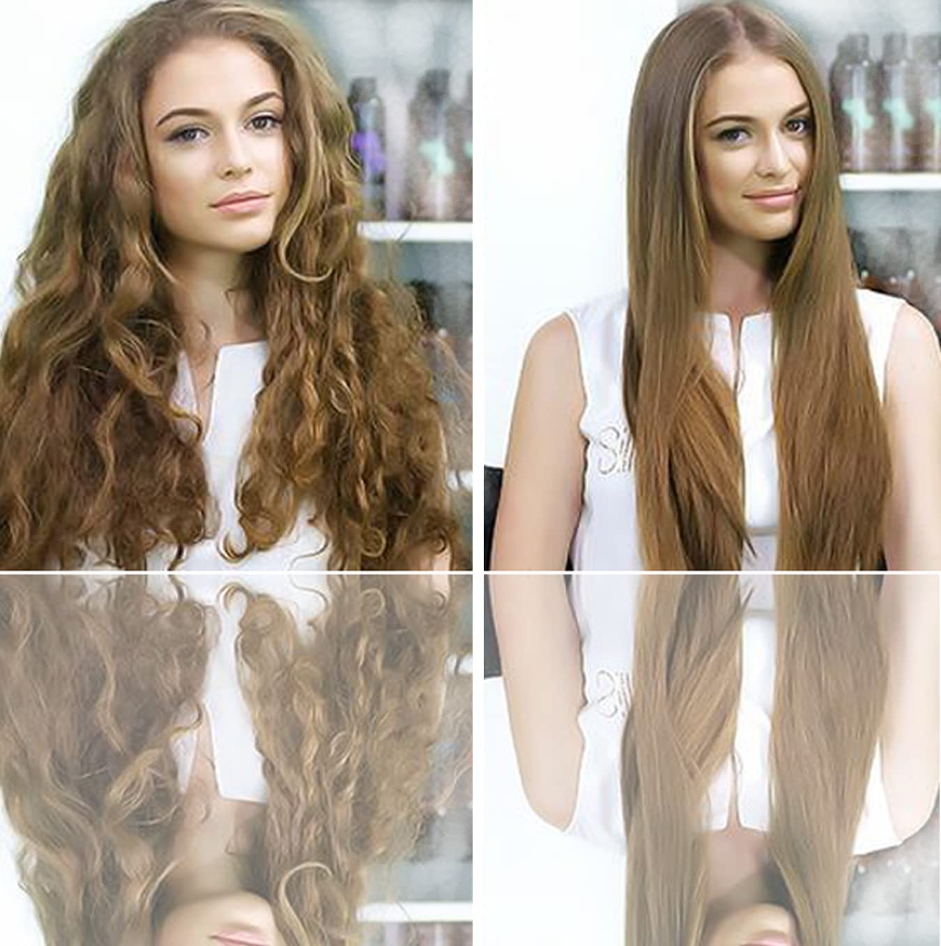 Gold Label Professional Keratin Blowout Treatment 240 Milliliter with Clarifying Shampoo Specifically Designed for Coarse Curly