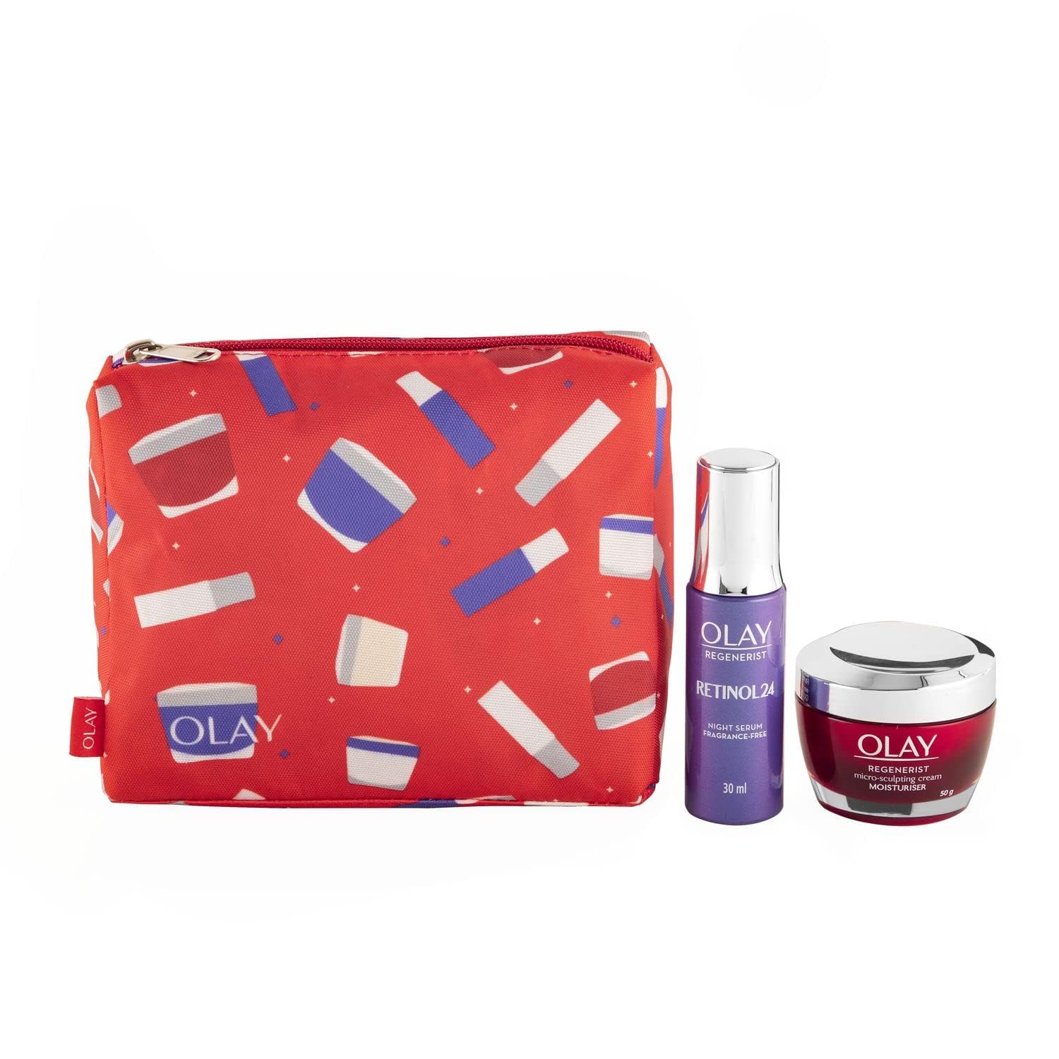 Olay Stempack With Regenerist Micro Sculpting Cream And Retinol Night Serum | Round The Clock Skincare | Plump, Hydrated Skin | 