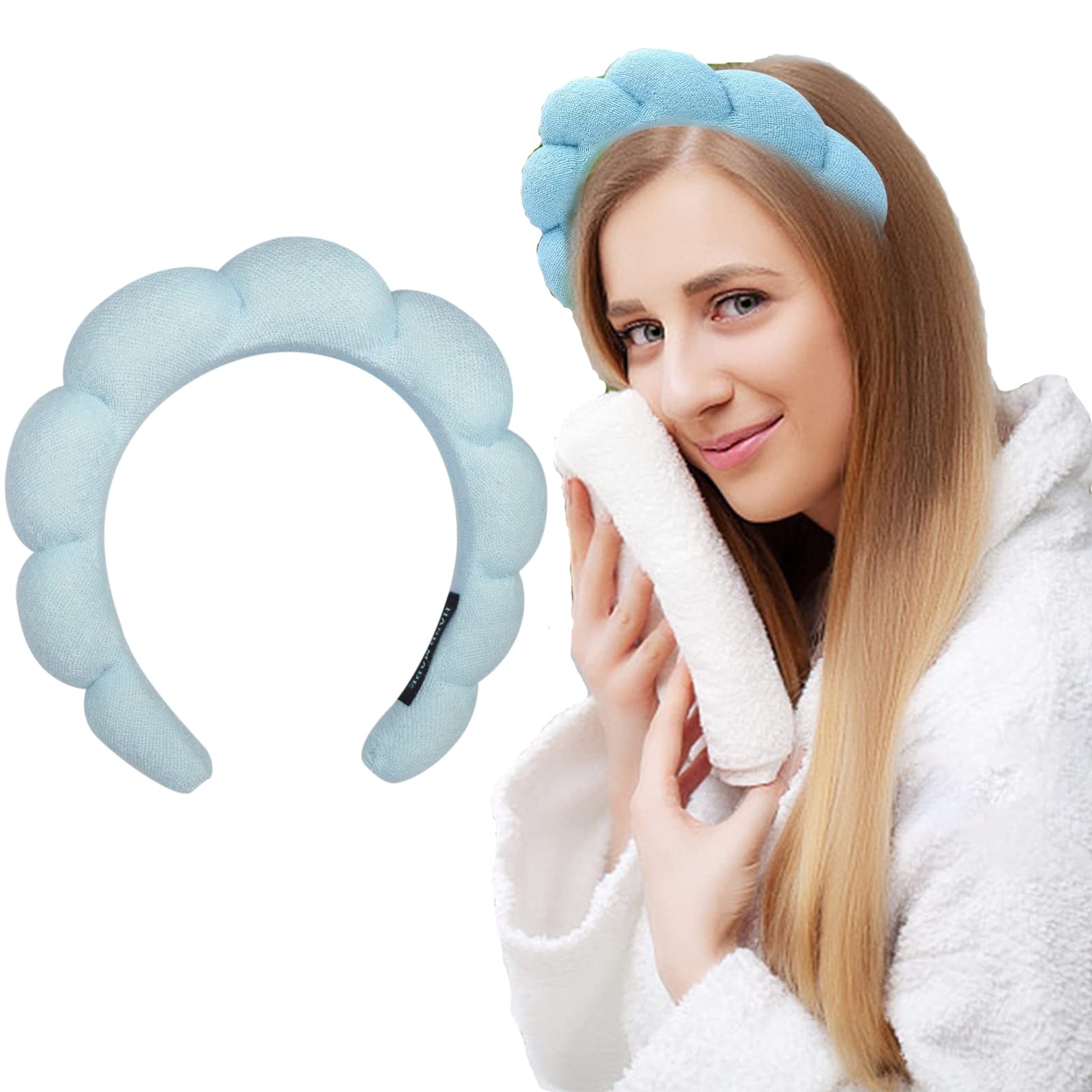 Dalin Spa Headband For Women, Makeup Headband For Sponge & Terry Towel Cloth Fabric Hair Band And Versed Headband For Washing Fa