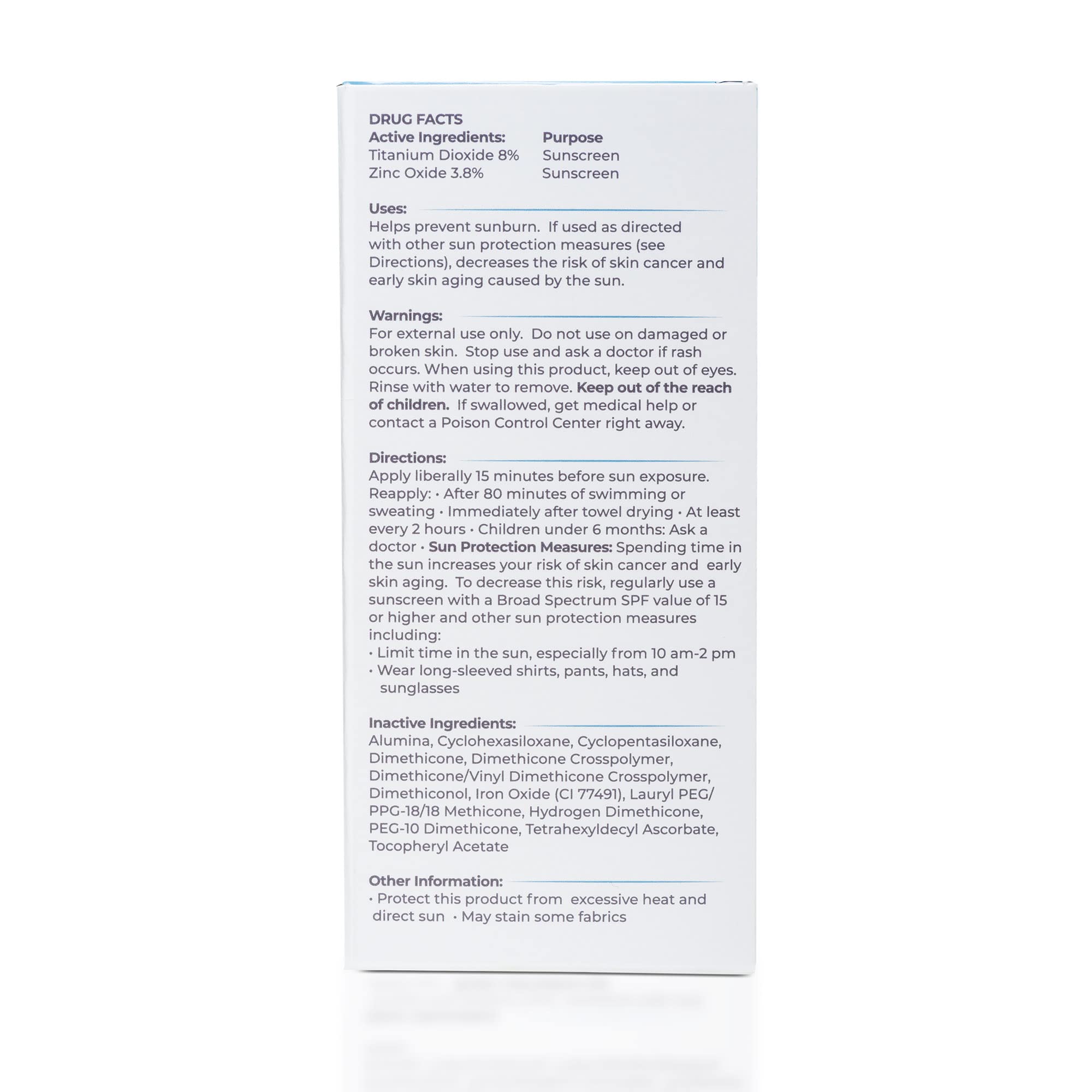 Tizo3 Facial Mineral Sunscreen And Primer, Tinted Broad Spectrum Spf 40 With Antioxidants, Sheer Matte Finish, Fragrance-Free, O