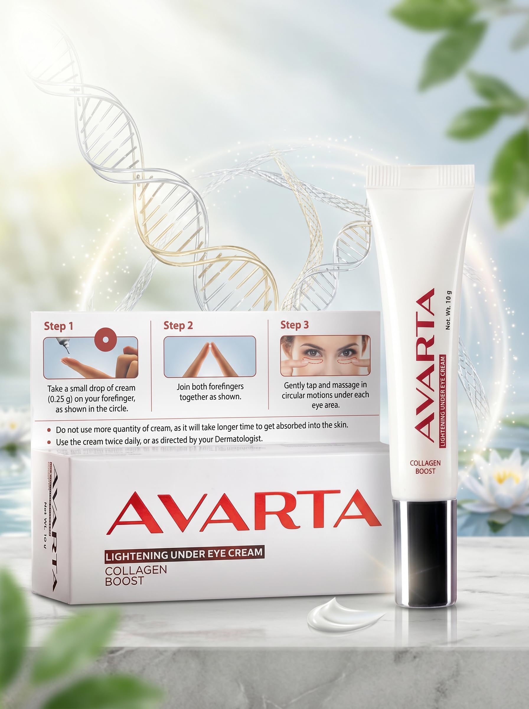 Avarta Brightening Under Eye Cream  Lightening Care For Dark Circles, 10 G