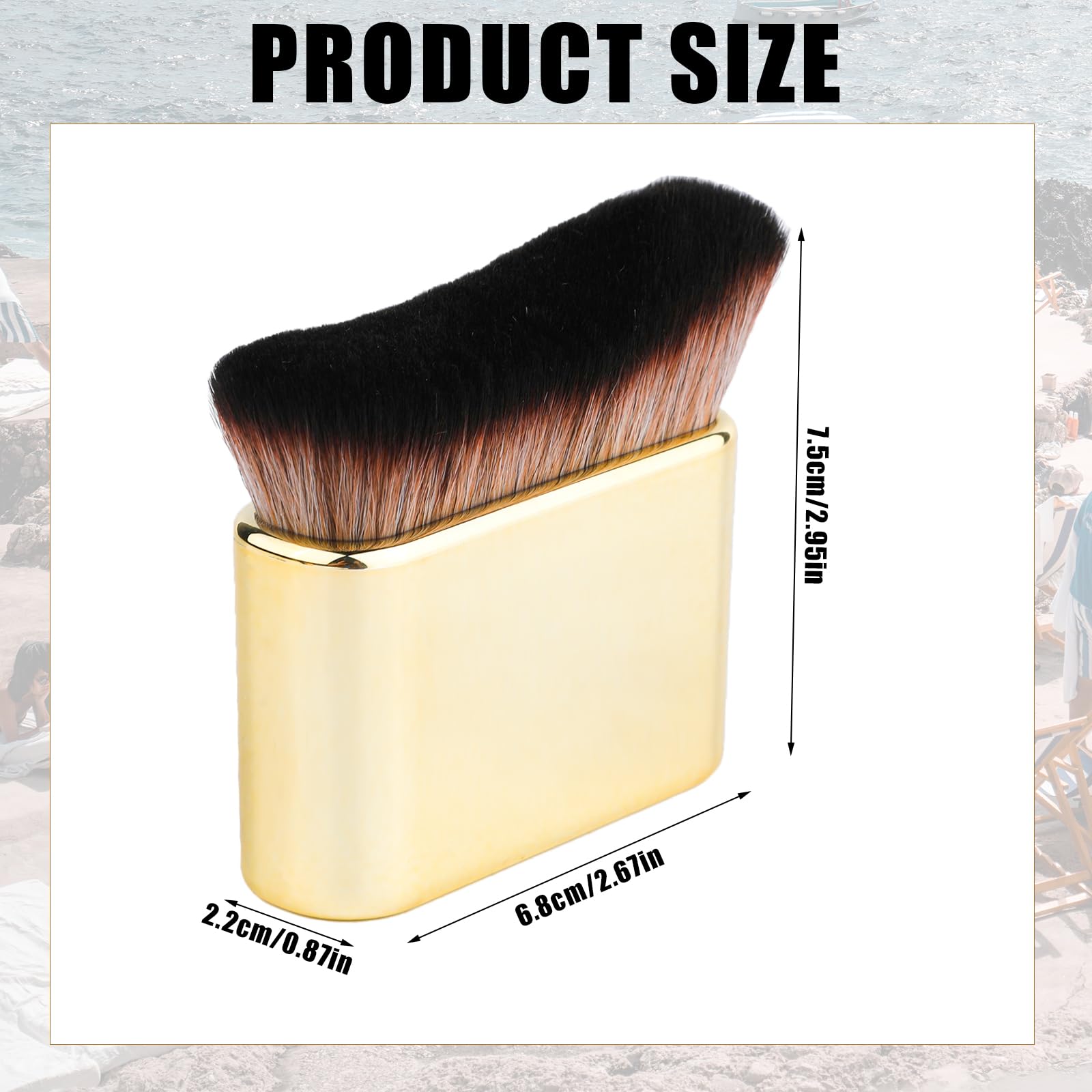 Self Tanning Brush, Soft Self Tanner Brush Applicator Portable Tanning Brush Foundation Body Makeup Brushes for Face and Body (G