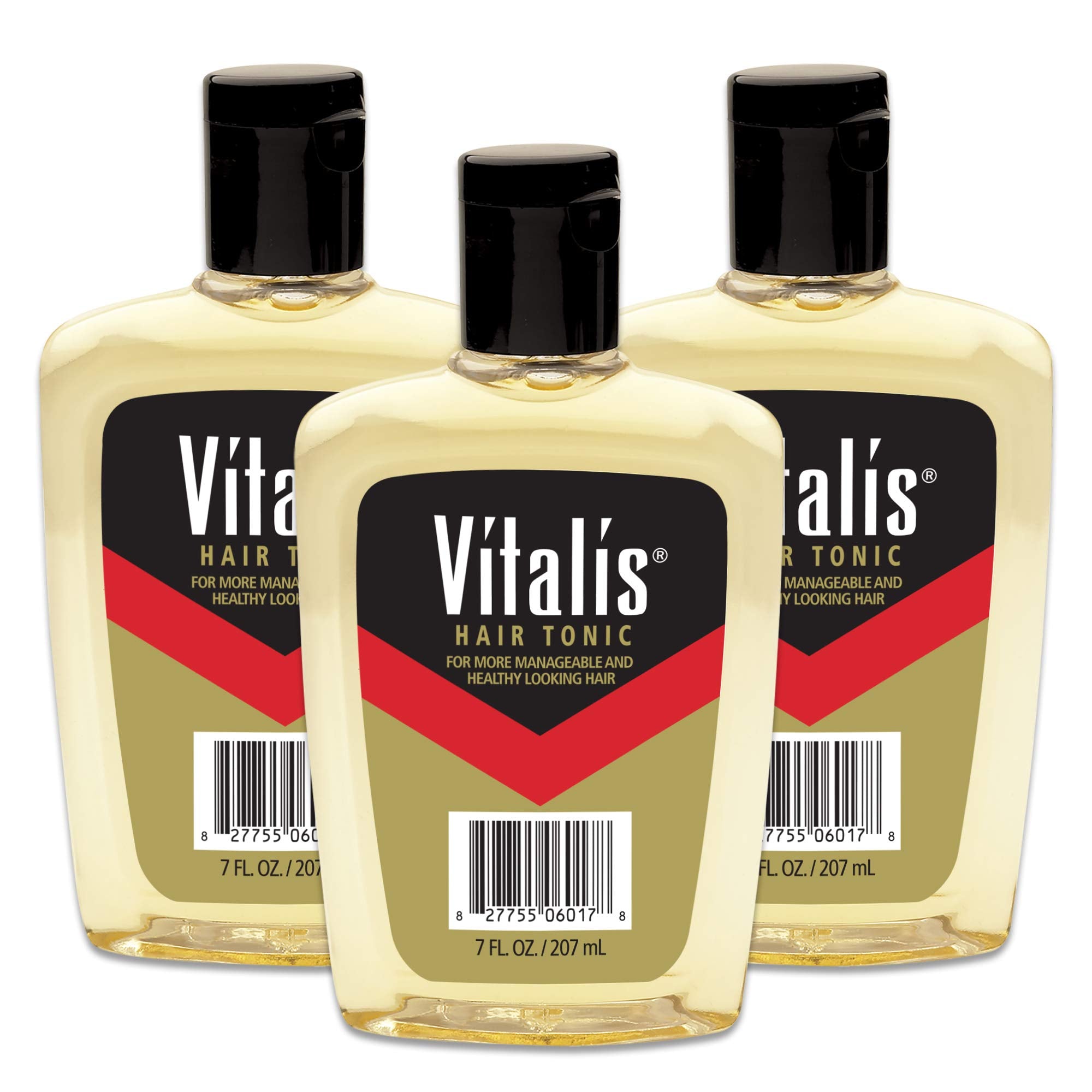 Vitalis Hair Tonic Pack of 3 - 7 Fl Oz Each, Model VT06017V1, Nourishing Formula for Healthy Hair