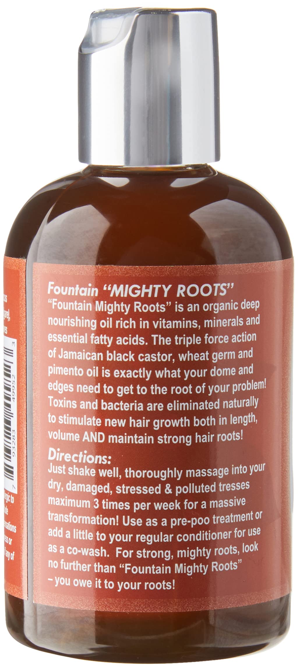 FOUNTAIN Mighty Roots - Damaged - Receding - Edges - Bald Spot - Thinning Hair Oil - Applicator Bottle - 4 Fl Oz