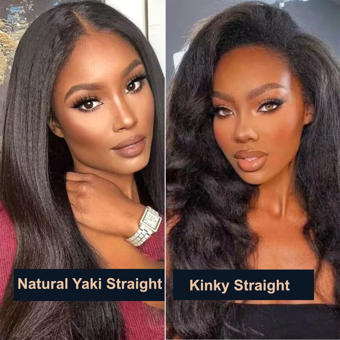 Unice Bye Bye Knots Wig Invisible Knots Yaki Straight 7X5 Lace Front Wigs Human Hair Pre Everything Glueless Wig Human Hair Pre