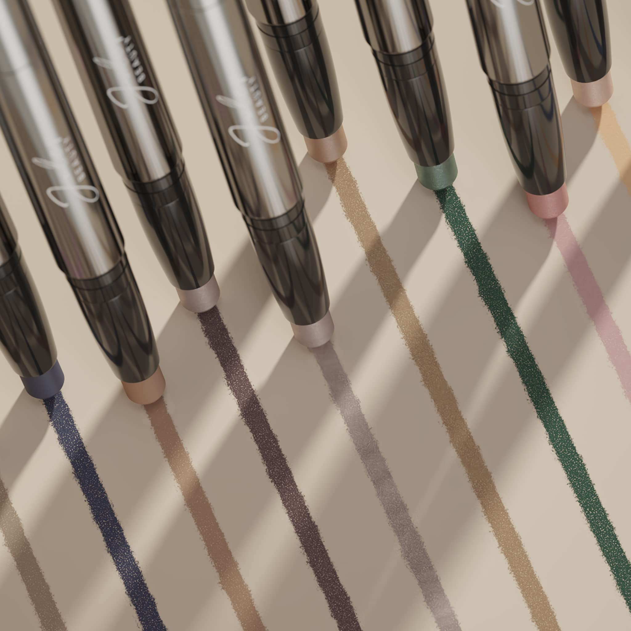 Julep Eyeshadow 101 Crame To Powder Waterproof Eyeshadow Stick Duo, Taupe Shimmer And Stone