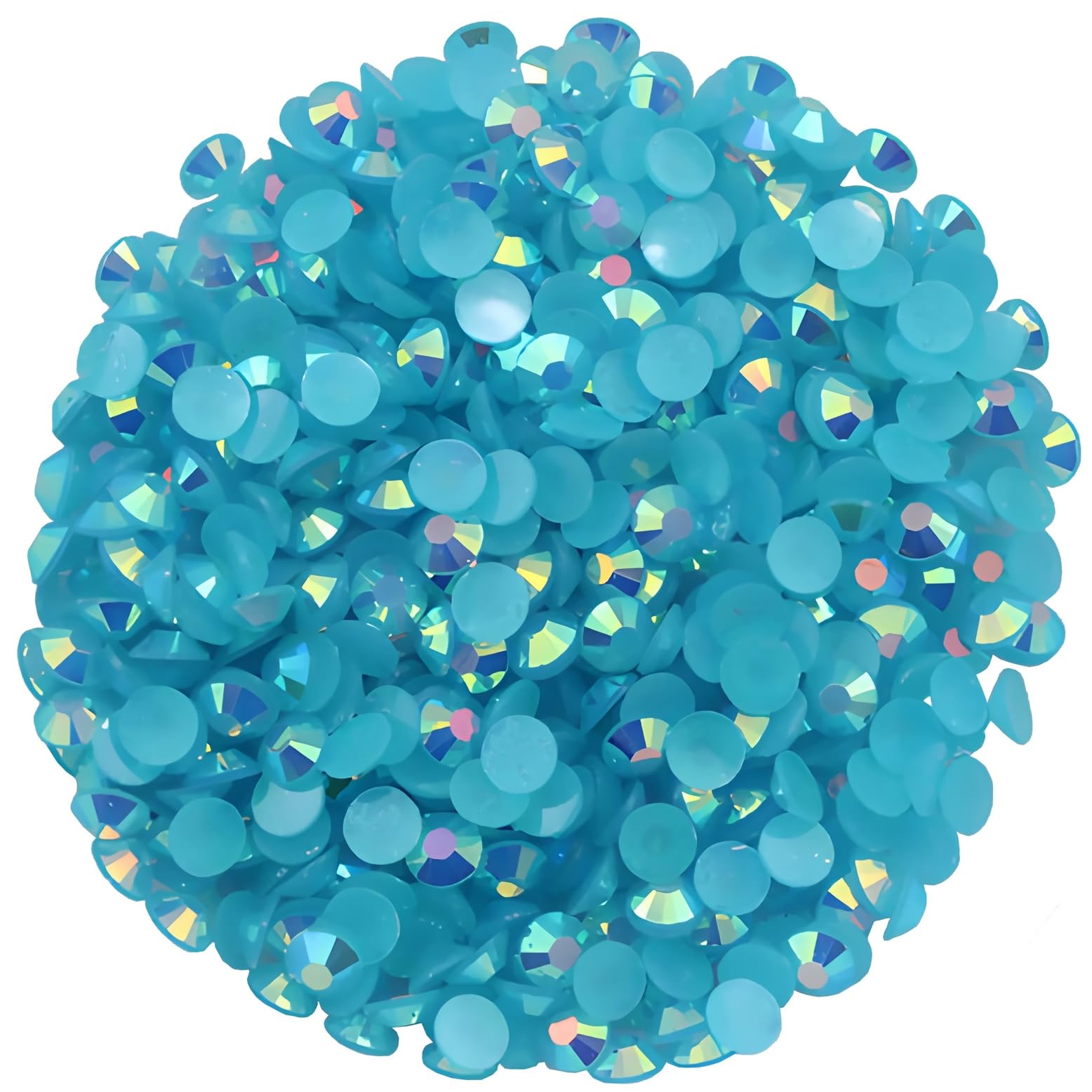 1440 Pcs SS20 5mm Flatback Rhinestones for Nails Art Crafts Glitter Round Shine Gems AB Crystals DIY Clothes Shoes (Peacock Blue